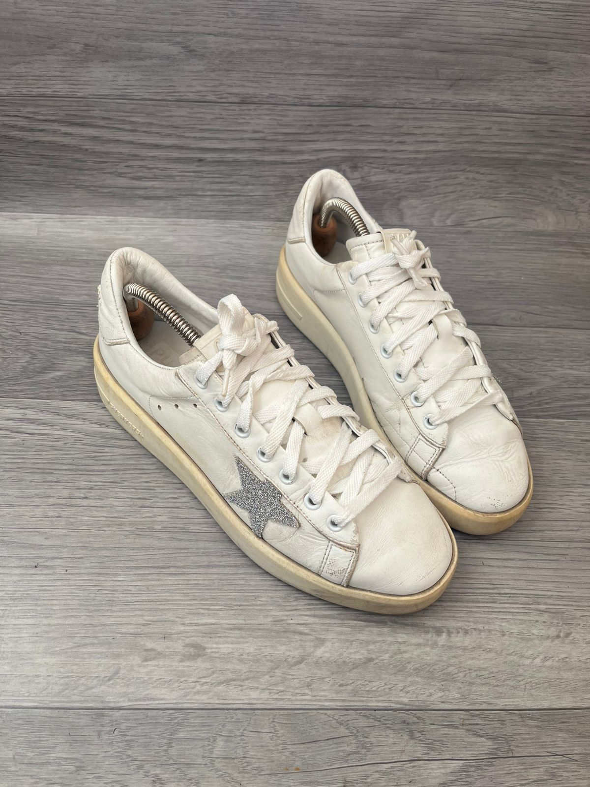 Golden Goose Golden Goose Pure Star Low Top Sneakers Size US 7 / EU 40 - 1 Thumbnail