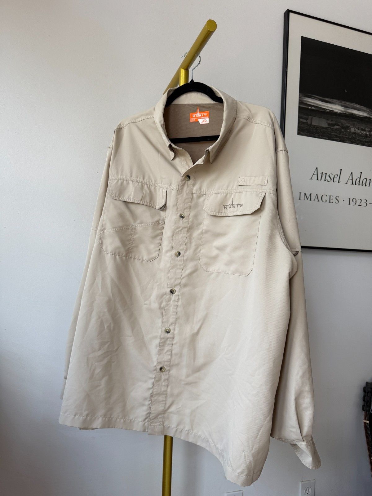 Other Habit Mens Black Fishing Button-Down Shirt Size 2XL UV 40+ Size US XXL / EU 58 / 5 - 1 Thumbnail