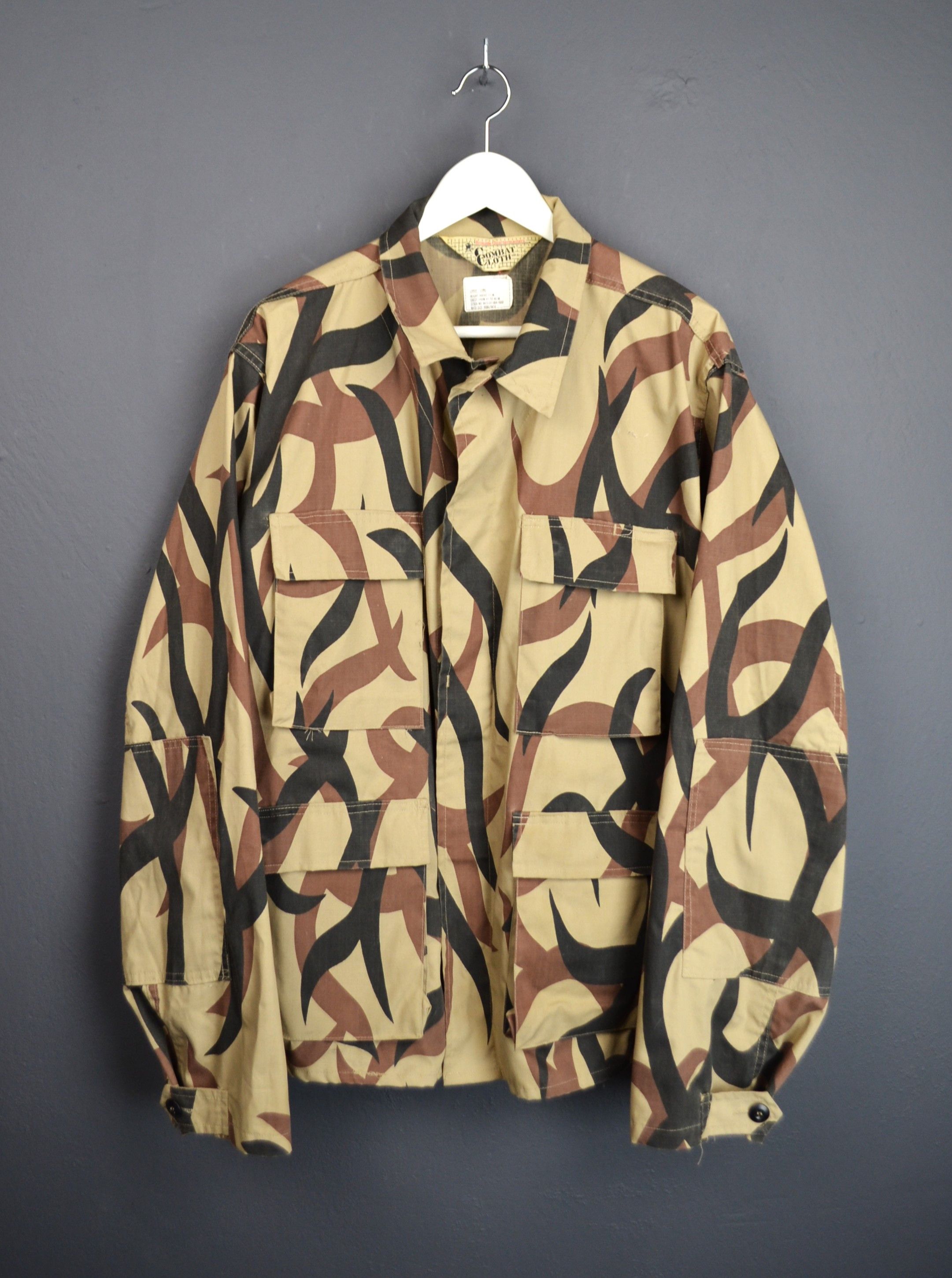 Vintage 90s Brigade Quartermasters ASAT Tribal Camo BDU Jacket L Size US L / EU 52-54 / 3 - 1 Thumbnail