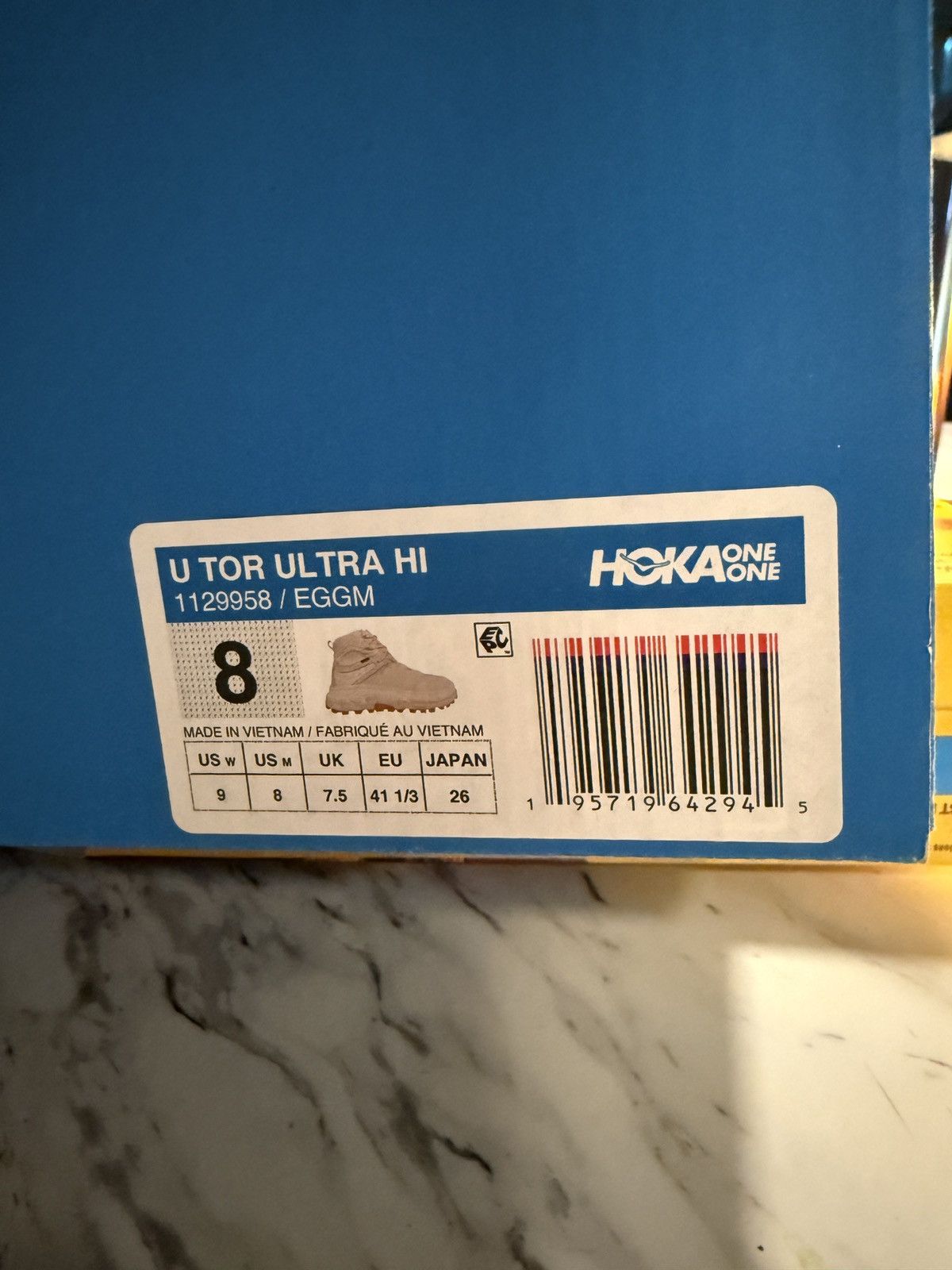 Hoka Hoka Tor Ultra Hi Eggnog Size 8M Size US 8 / EU 41 - 14 Thumbnail