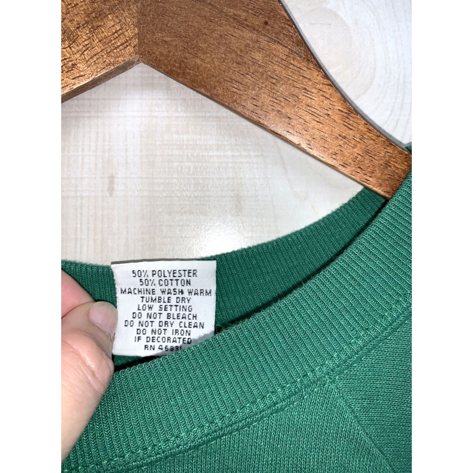 Vintage VINTAGE Signal USA Merry ChrisMouse Sweatshirt Womens L Green 1987 1980s Christmas Graphic Cotton Blend Size L / US 10 / IT 46 - 5 Thumbnail