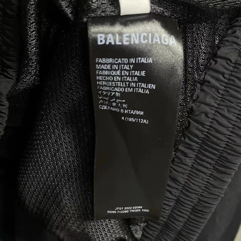 Balenciaga Balenciaga Black striped embroidered logo jacket Size US XL / EU 56 / 4 - 6 Thumbnail