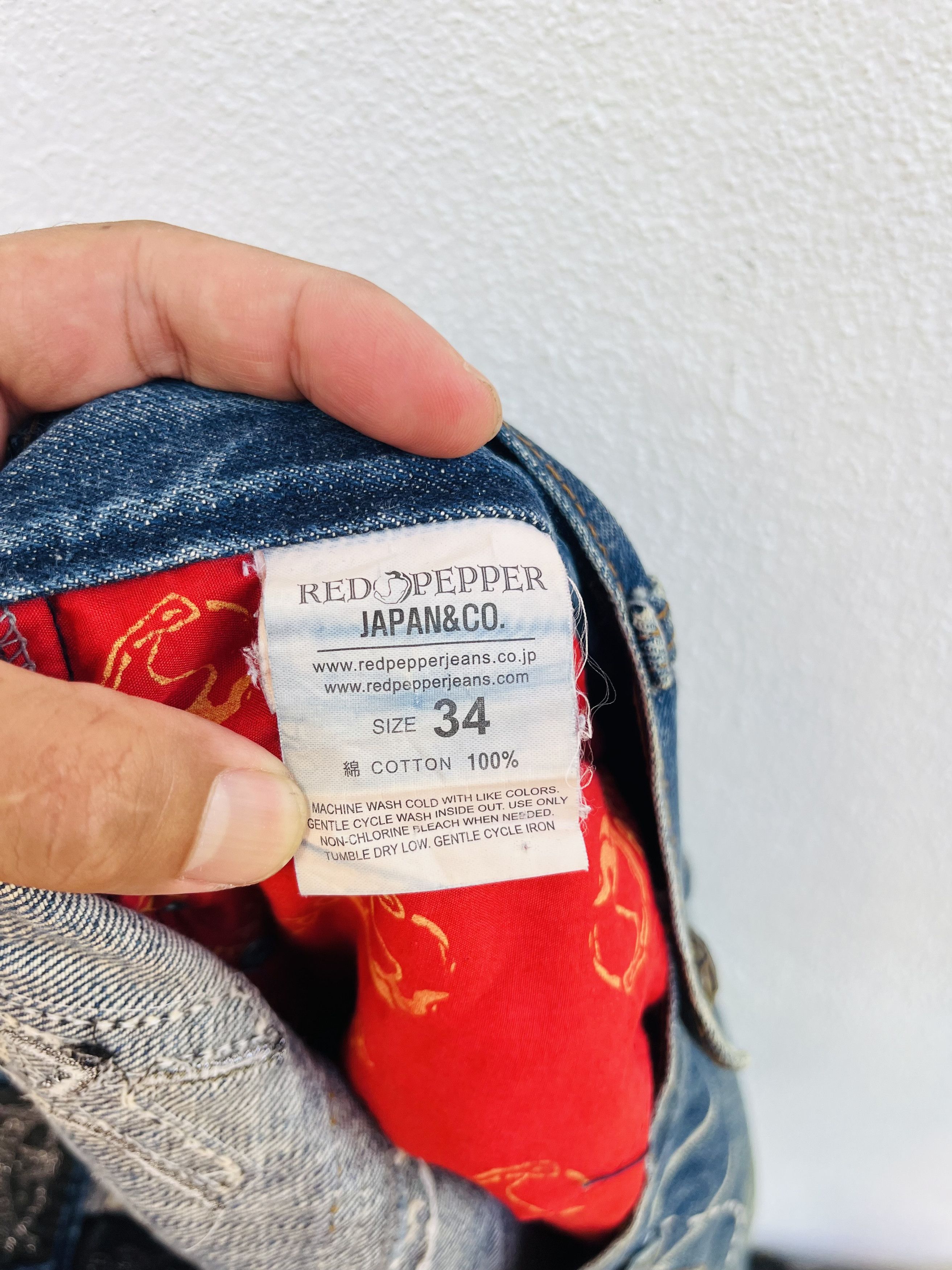 Japanese Brand × Vintage Vintage Red Pepper Japanese Designer Fashion Style Size US 36 / EU 52 - 19 Thumbnail