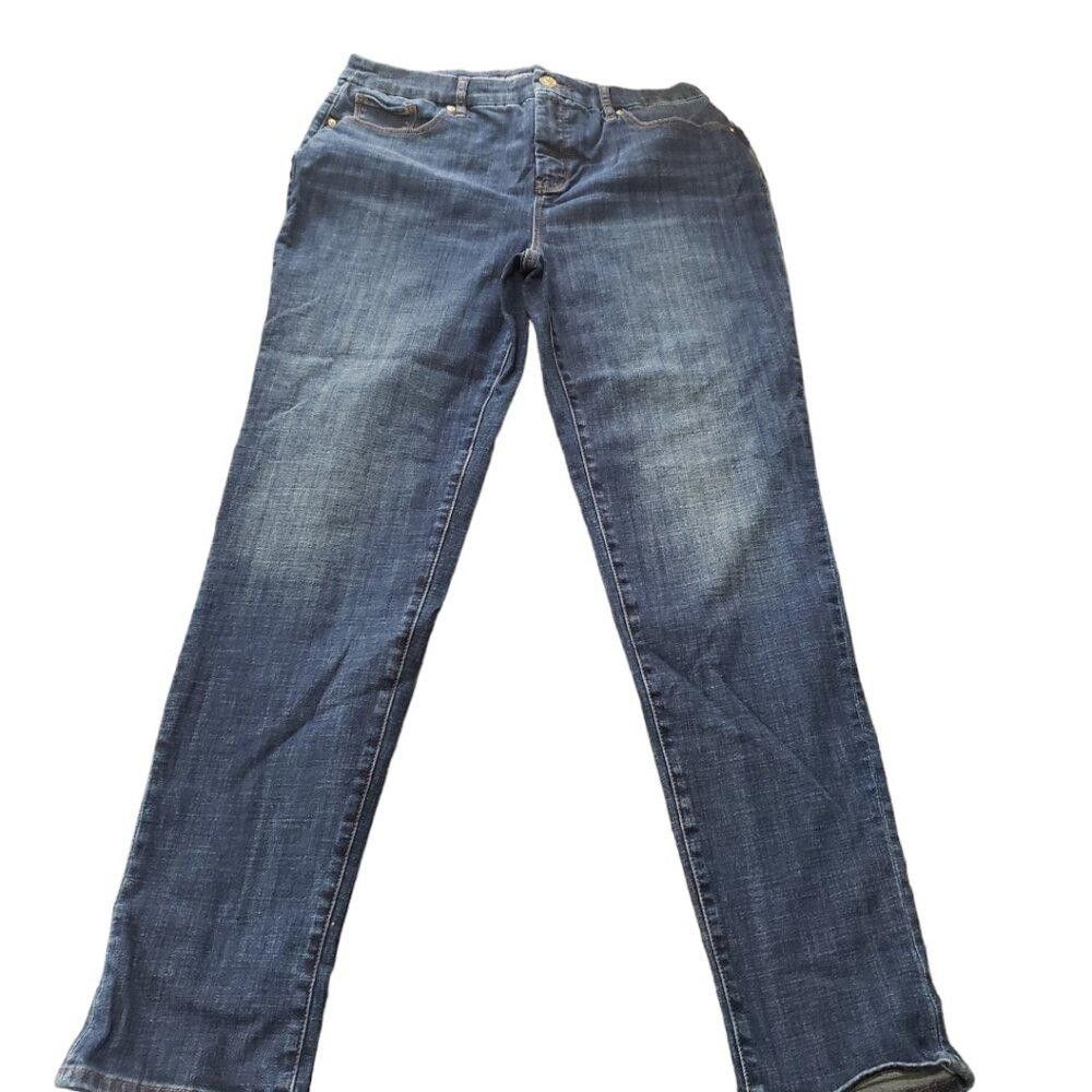 Chicos CT1466 Chico's So Slimming Girlfriend Slim Leg Ankle Jean Size 32" / US 10 / IT 46 - 1 Thumbnail