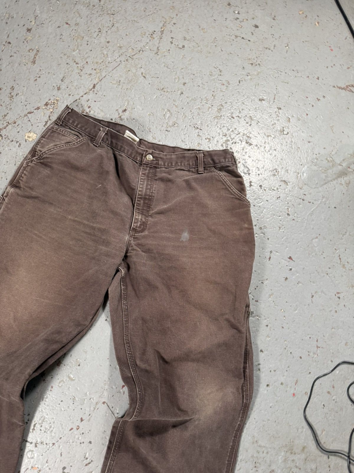 Carhartt Vintage Distressed Faded Mocha Brown Carhartt Carpenter Pant Size US 42 / EU 58 - 8 Thumbnail