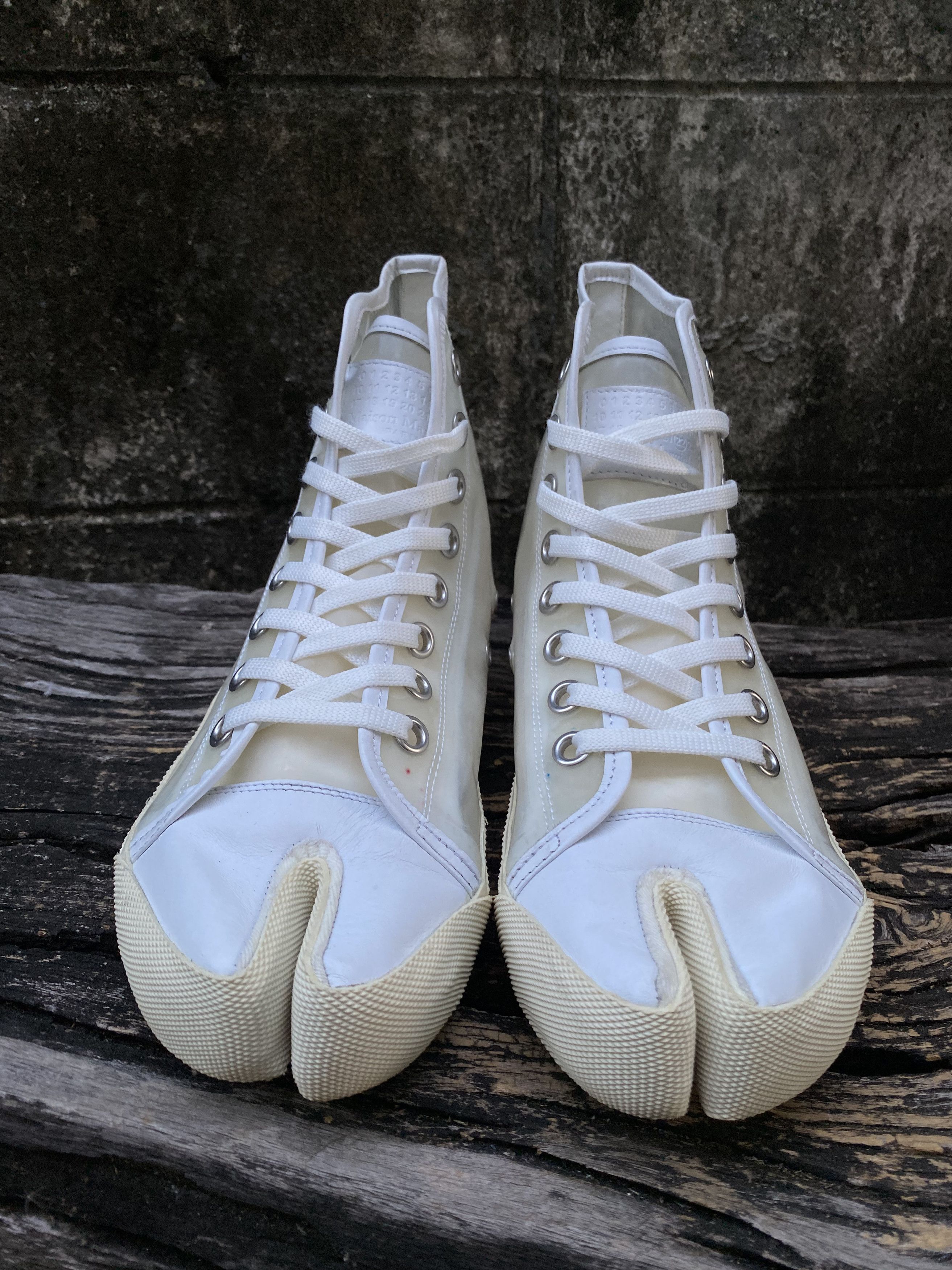 Maison Margiela Maison Margiela Tabi Transparent Hi Top Sneakers 39 Size US 9 / IT 39 - 3 Thumbnail