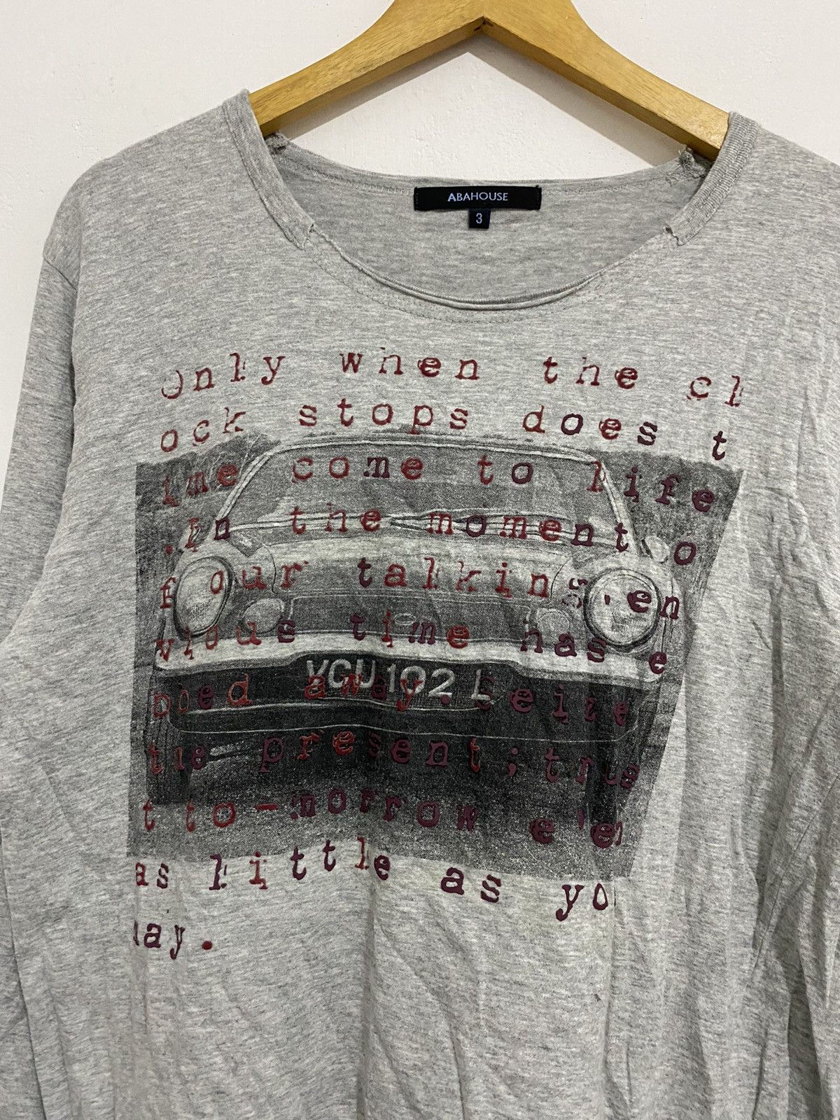 If Six Was Nine 💸BINDINGOFFER💸Abahouse Poem Car Longsleeve Cut Shirt Size US M / EU 48-50 / 2 - 2 Thumbnail