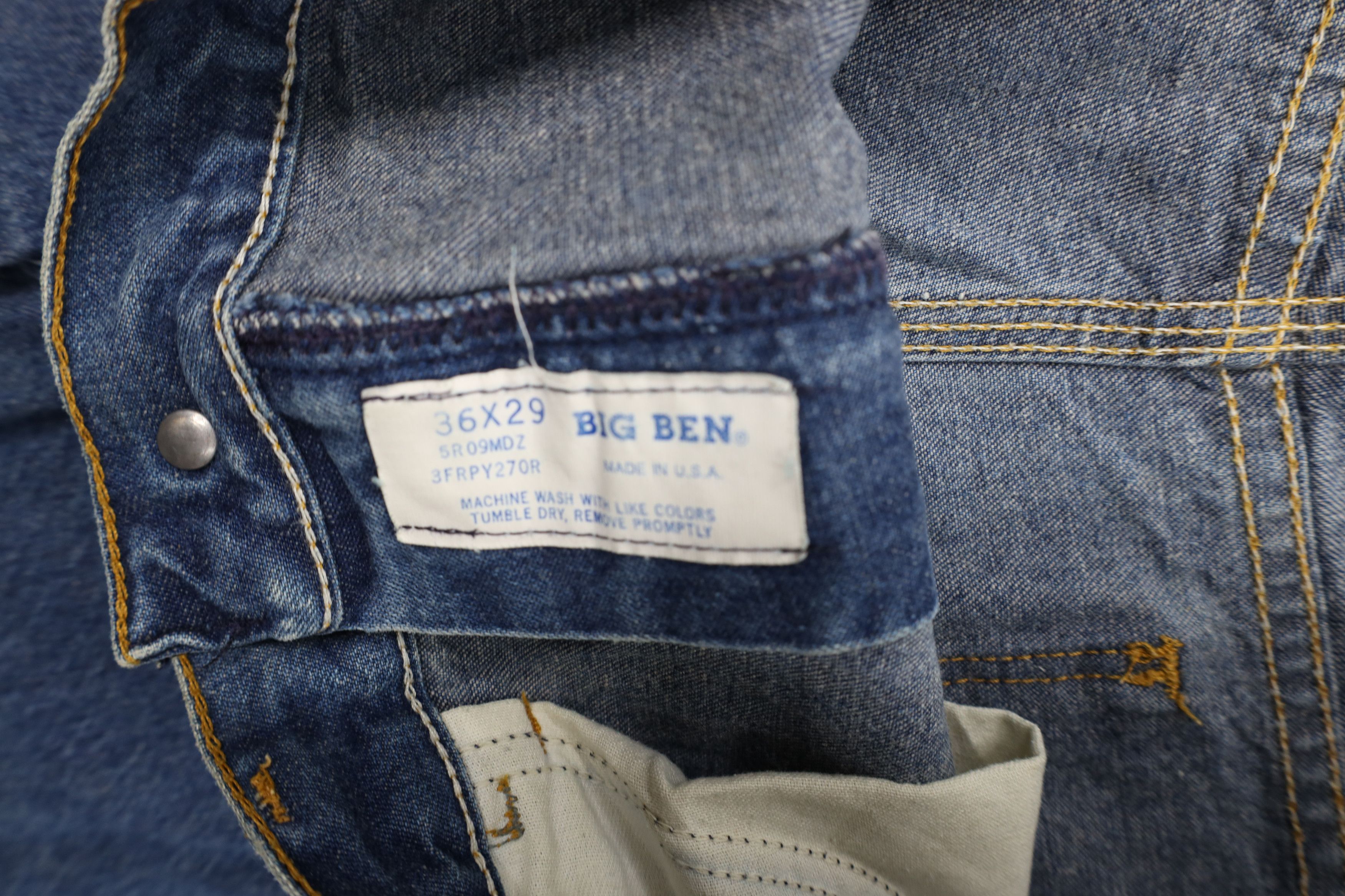 Vintage Vintage 90s Streetwear Workwear Wide Leg Dungaree Jeans USA Size US 36 / EU 52 - 9 Thumbnail