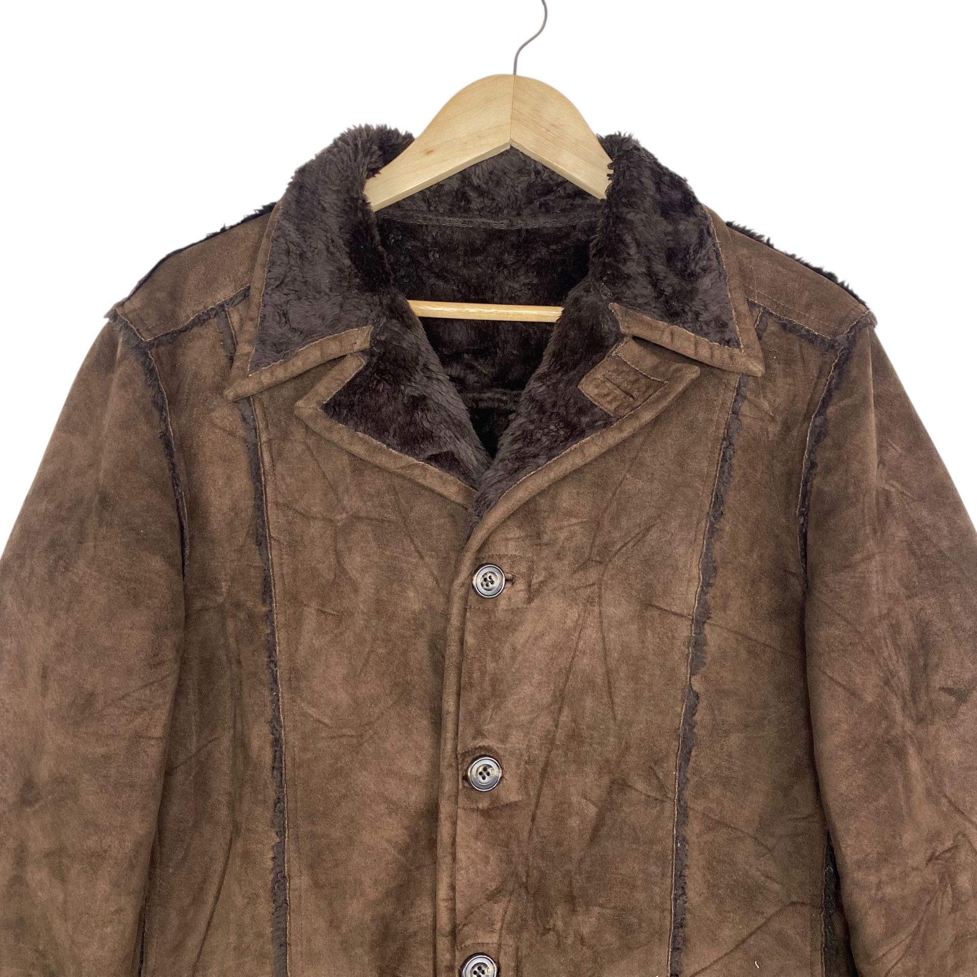 Tornado Mart 💥TORNADO MART MOLESKIN SHEARLING JACKET Size US M / EU 48-50 / 2 - 4 Thumbnail