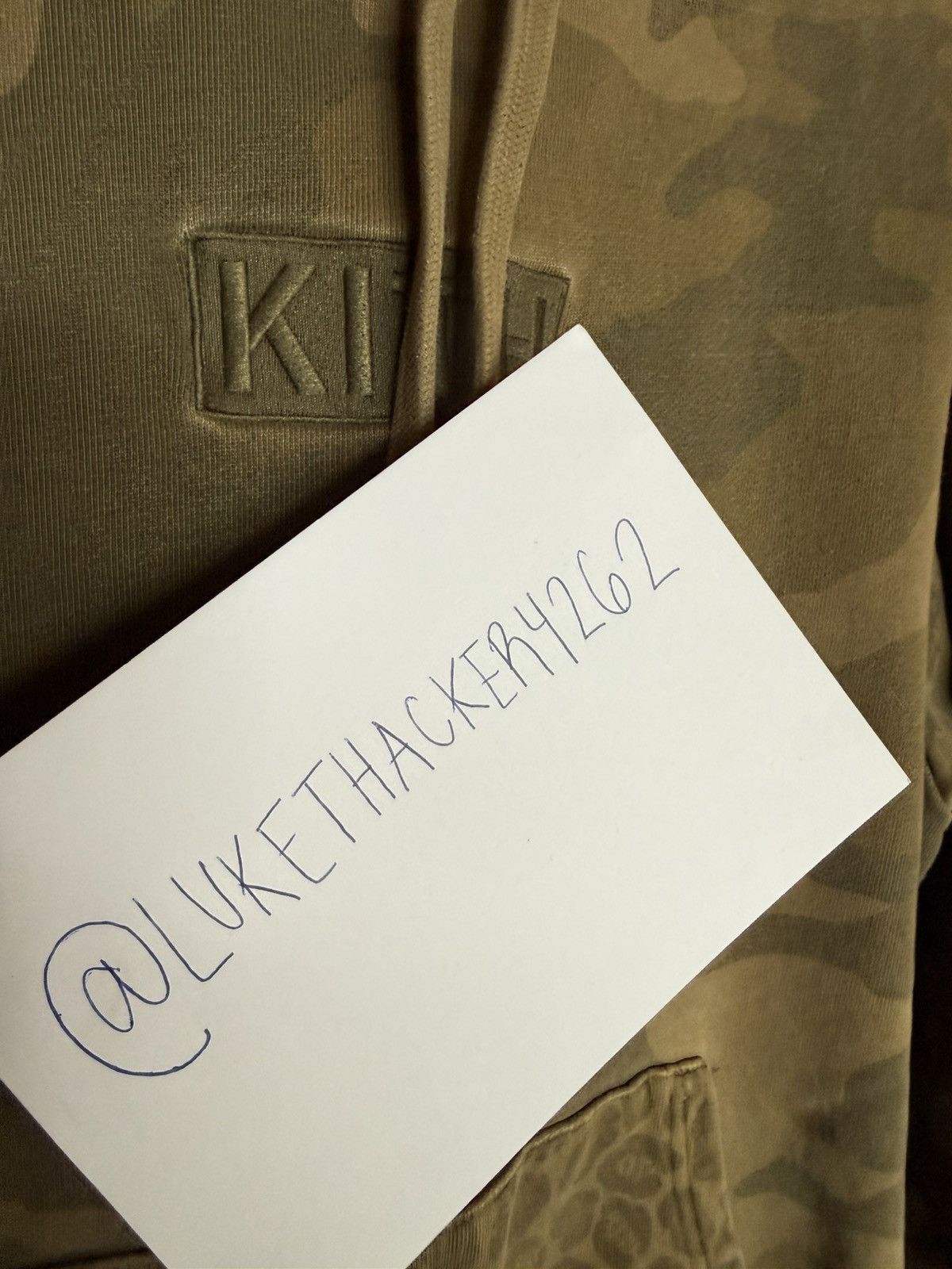 Kith Multi Camo Williams Hoodie Medium- Green Camo