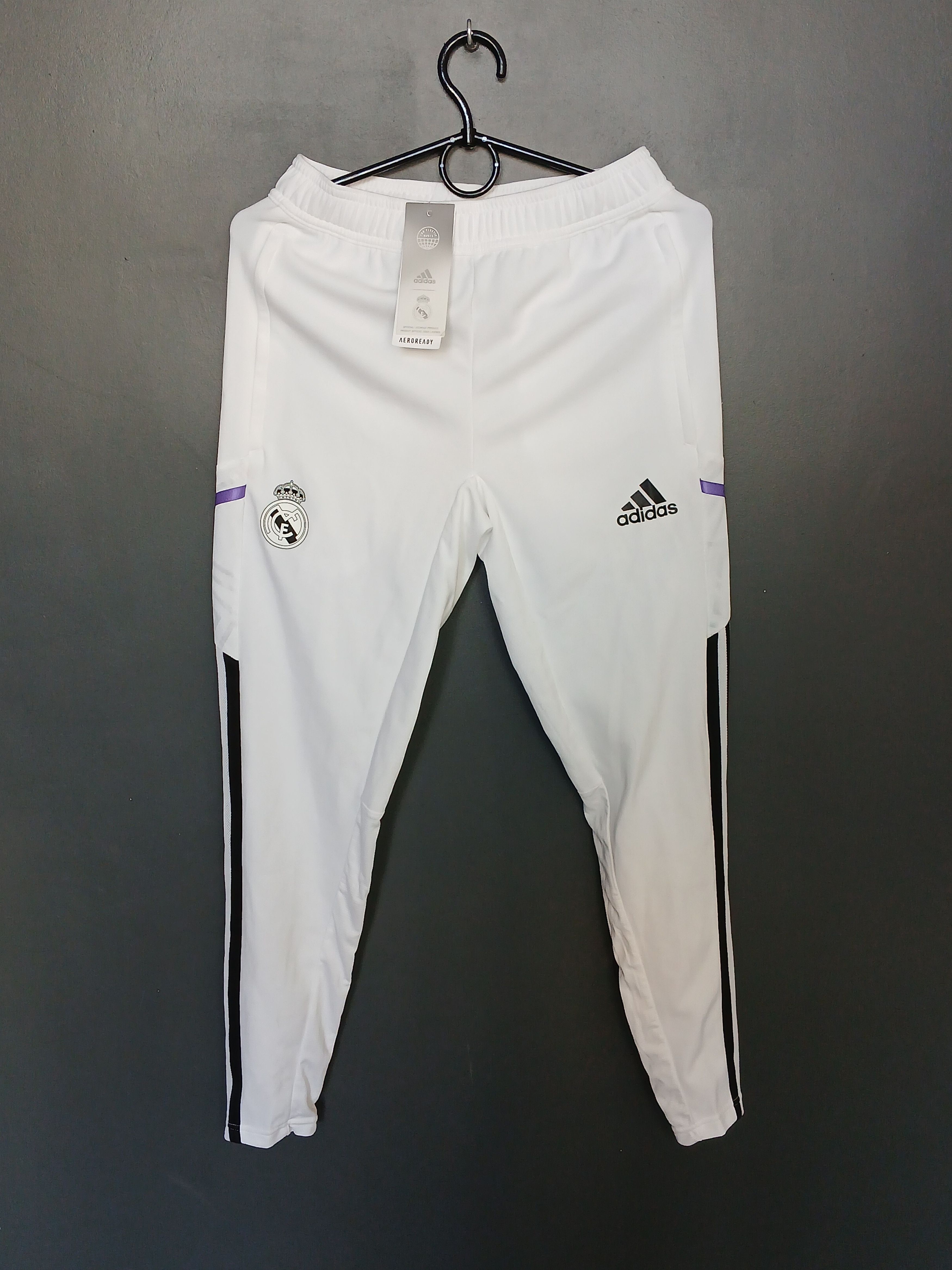 Adidas New Real Madrid Football Training Pants Size US 27 - 1 Thumbnail