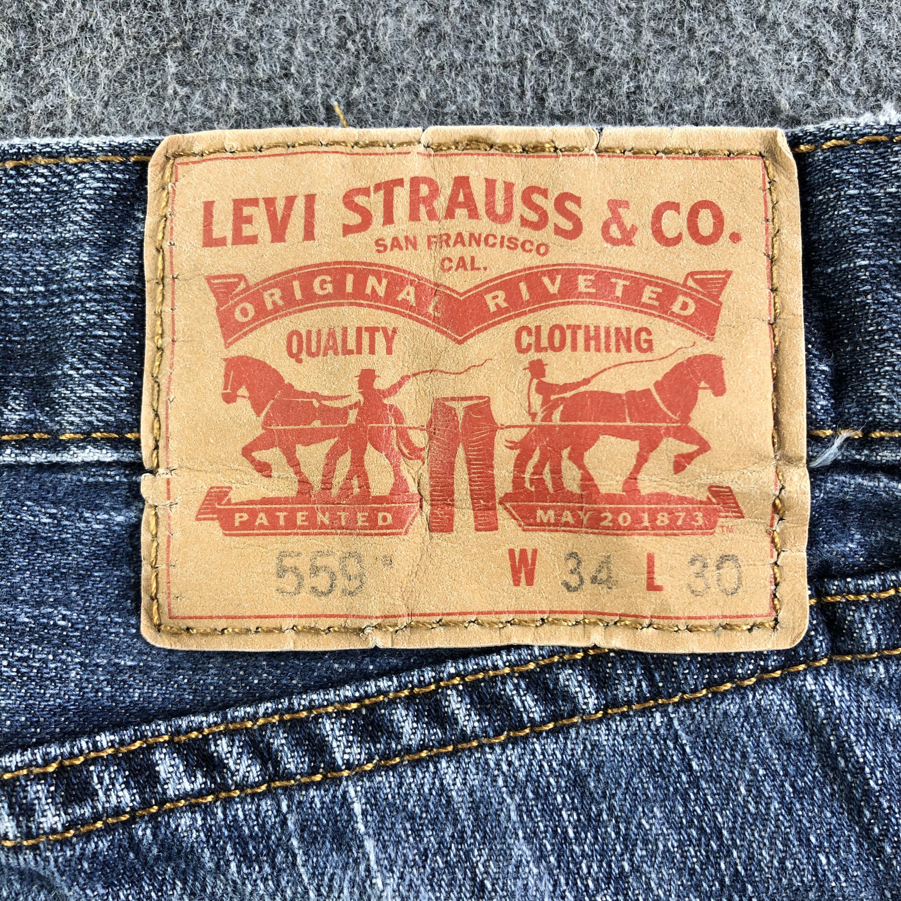 Levi's Vintage Blue Wash Levis 559 Jeans-J3002 Size US 36 / EU 52 - 5 Thumbnail