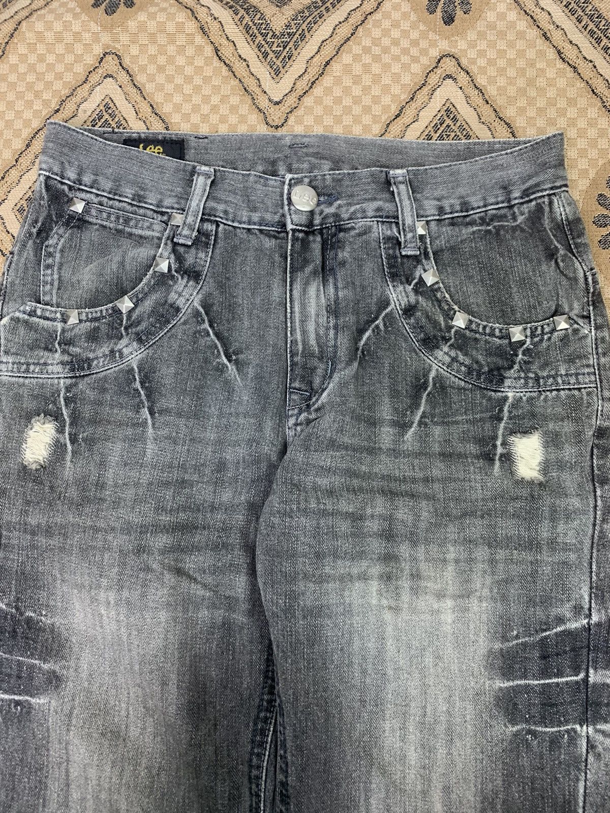 Hysteric Glamour Lee Studded Skulls guns ☠️ Size US 30 / EU 46 - 4 Thumbnail