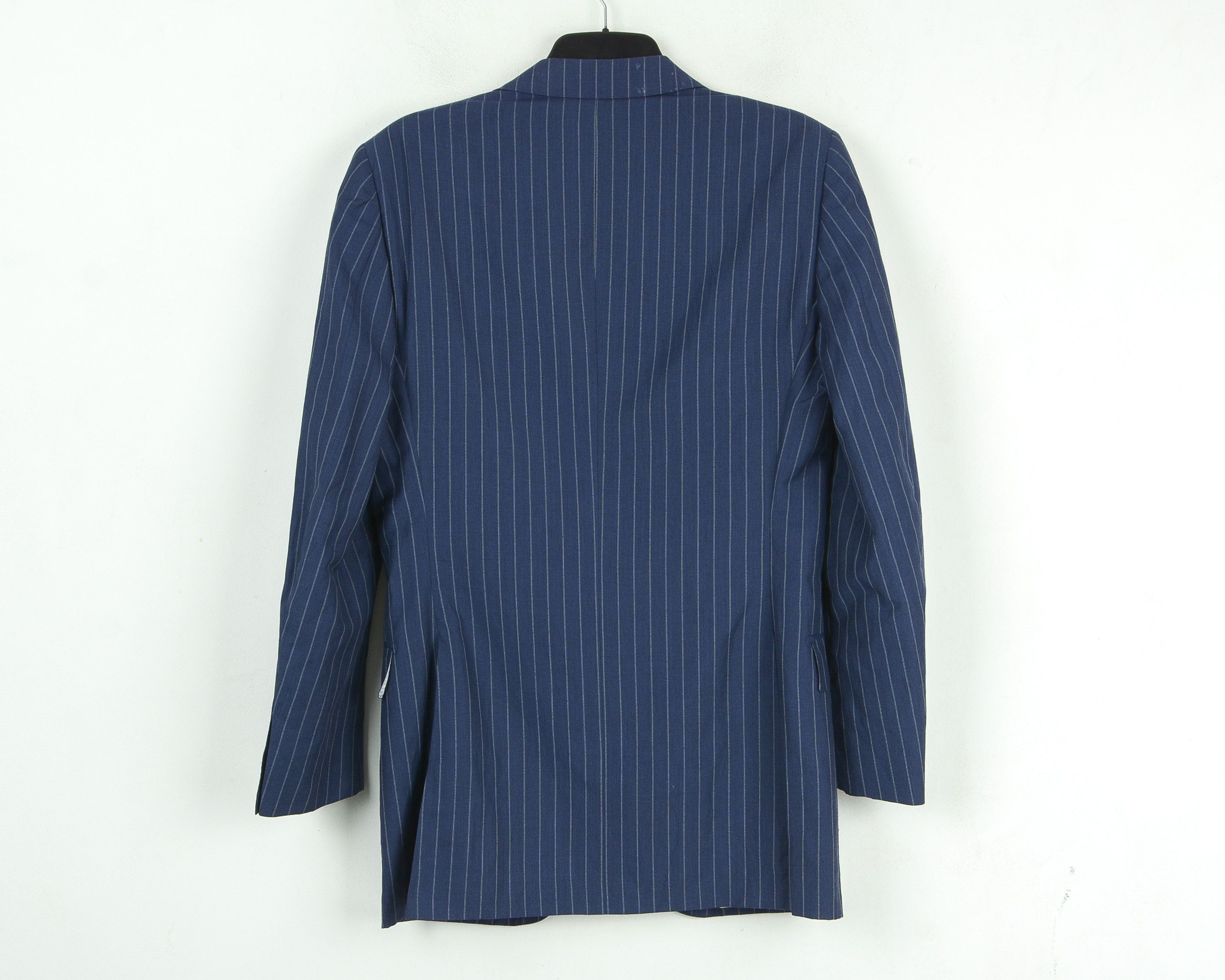 Suitsupply UK 40L US Wool EU 50L Linen Blazer Suit Jacket Pinstriped Size 40L - 4 Thumbnail