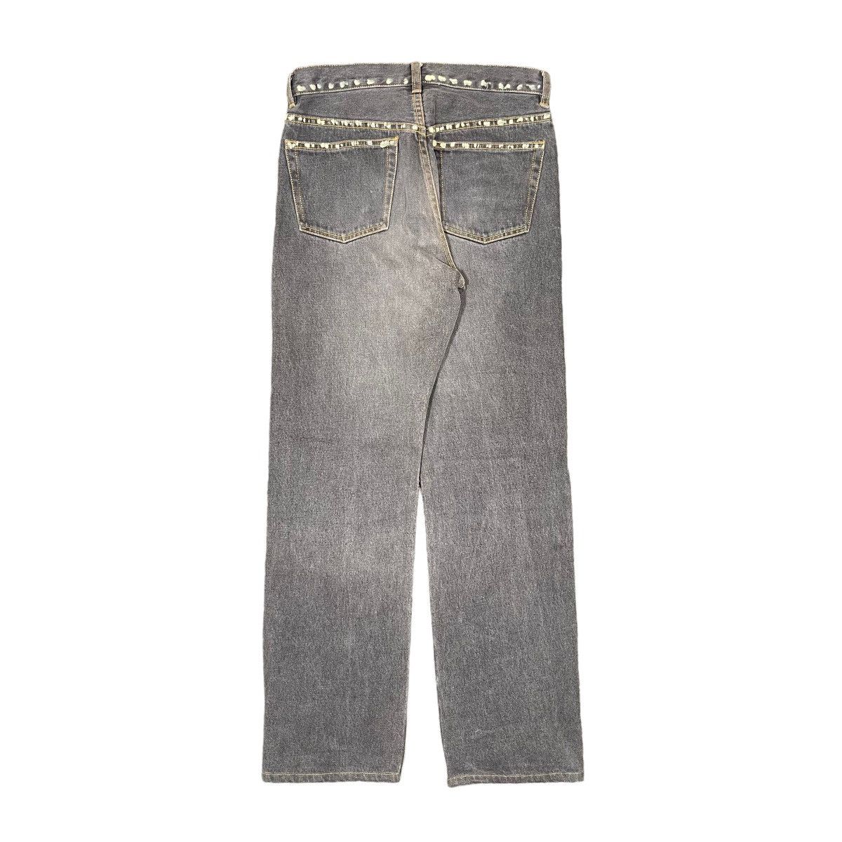 If Six Was Nine × KMRii × Takeo Kikuchi Takeo Kikuchi Sashiko Painter Charcoal Denim Jeans Size US 29 - 2 Thumbnail
