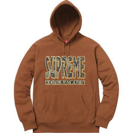 Supreme Supreme paisley brown f**** em all hooded sweatshirt (Fw 17) Size US M / EU 48-50 / 2 - 1 Thumbnail