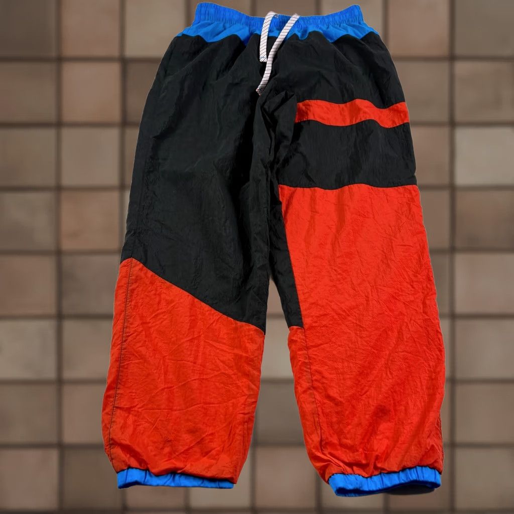 Nike Nike Flight Jogger Track Pants Mens L Black Orange Multicolor Nylon Regular Stretch Size US 33 - 1 Thumbnail