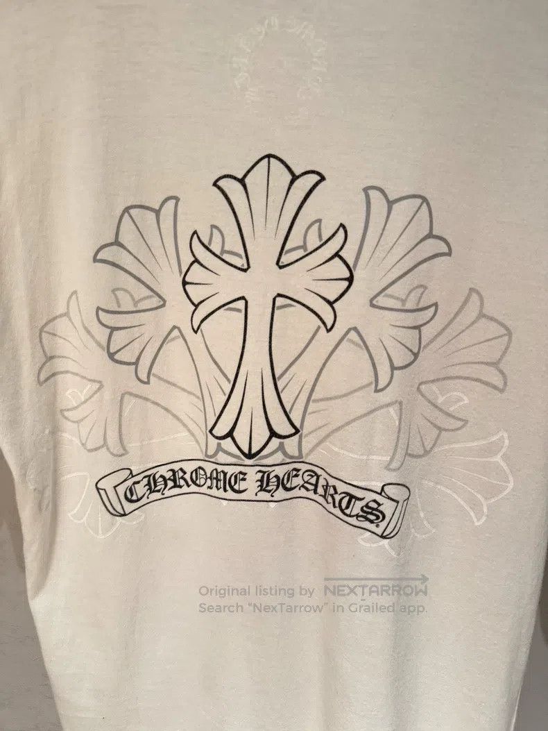 Chrome Hearts CHROME HEARTS Size S White scroll sketch cross short sleeve Size US S / EU 44-46 / 1 - 3 Thumbnail
