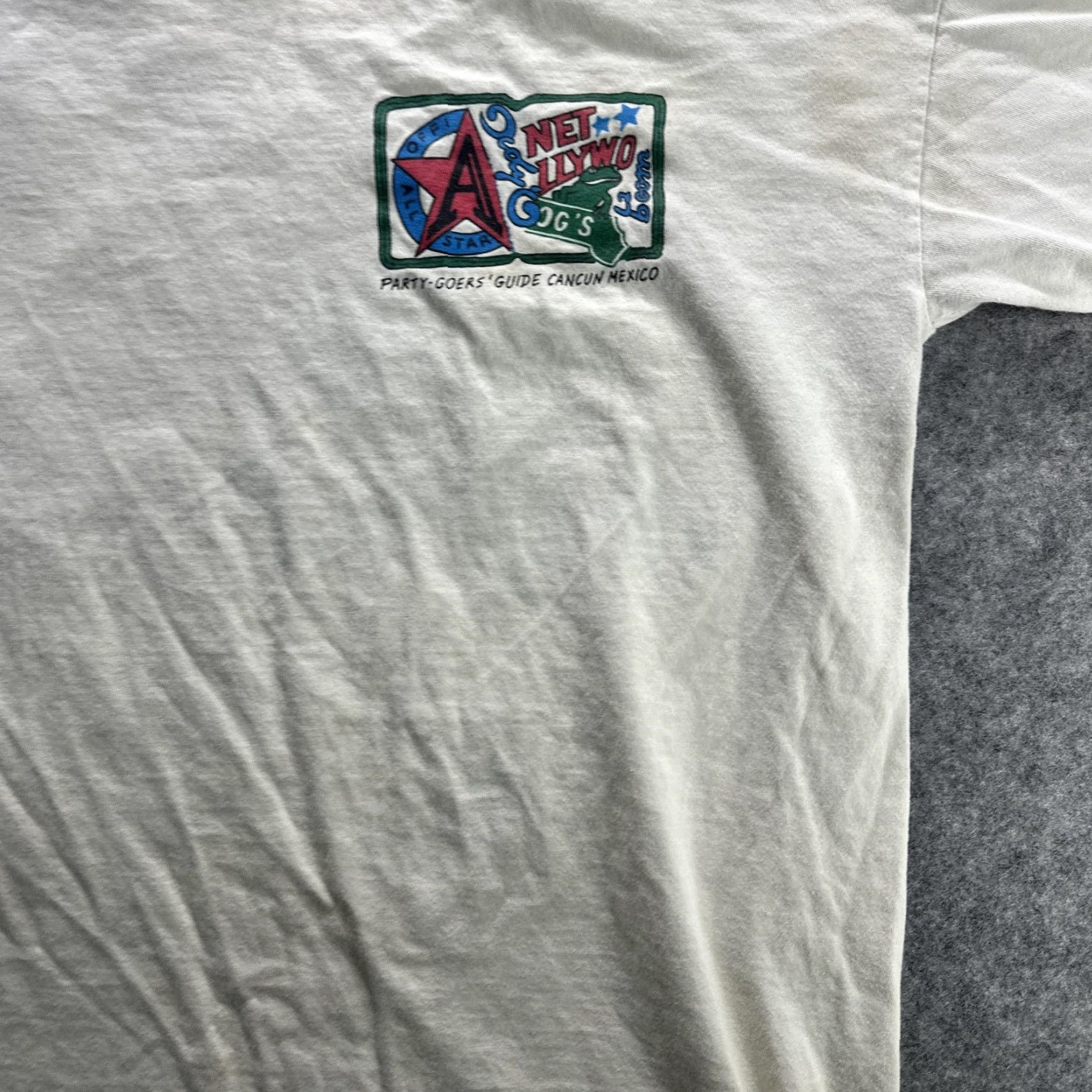 Planet Hollywood VINTAGE Cancun Mexico Party Shirt Mens Large White Planet Hollywood 90s Size US L / EU 52-54 / 3 - 6 Thumbnail