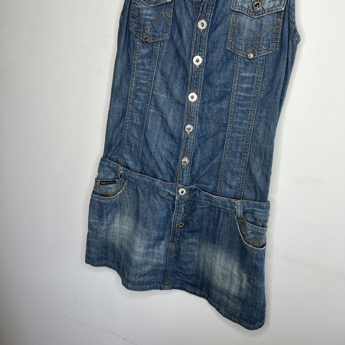 Dolce & Gabbana VINTAGE DOLCE & GABBANA DENIM DRESS SUIT Size M / US 6-8 / IT 42-44 - 2 Thumbnail