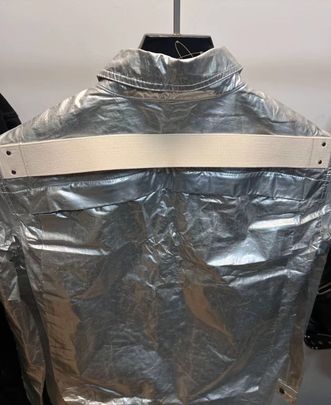 Rick Owens Rick Owens Double Line Drkshdw 19ss Metallic Silver Shirt 24 Size US S / EU 44-46 / 1 - 4 Thumbnail