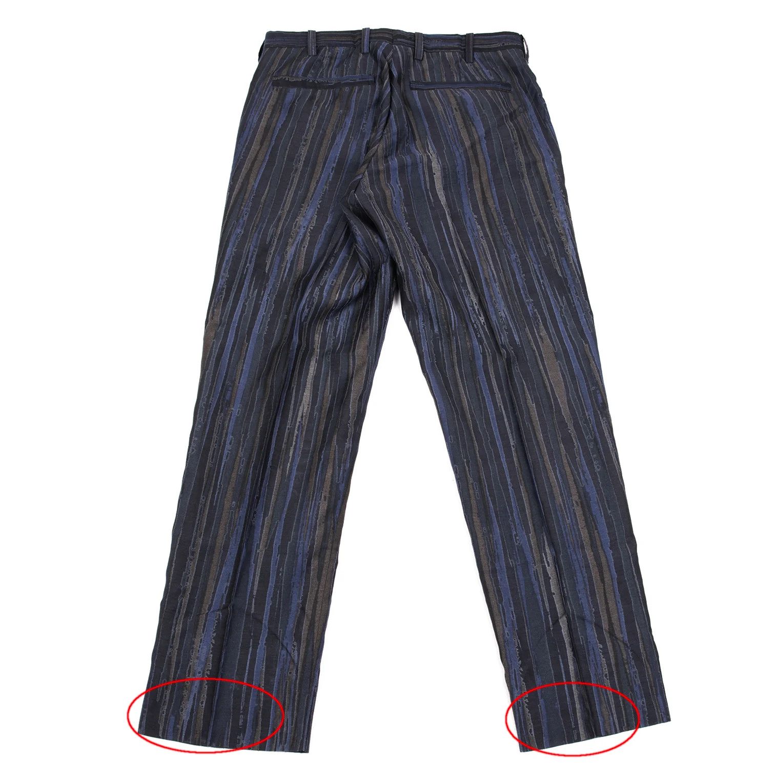 Issey Miyake Cotton-Poly Blend Striped Setup in Blue 2 Size US 32 / EU 48 - 17 Thumbnail