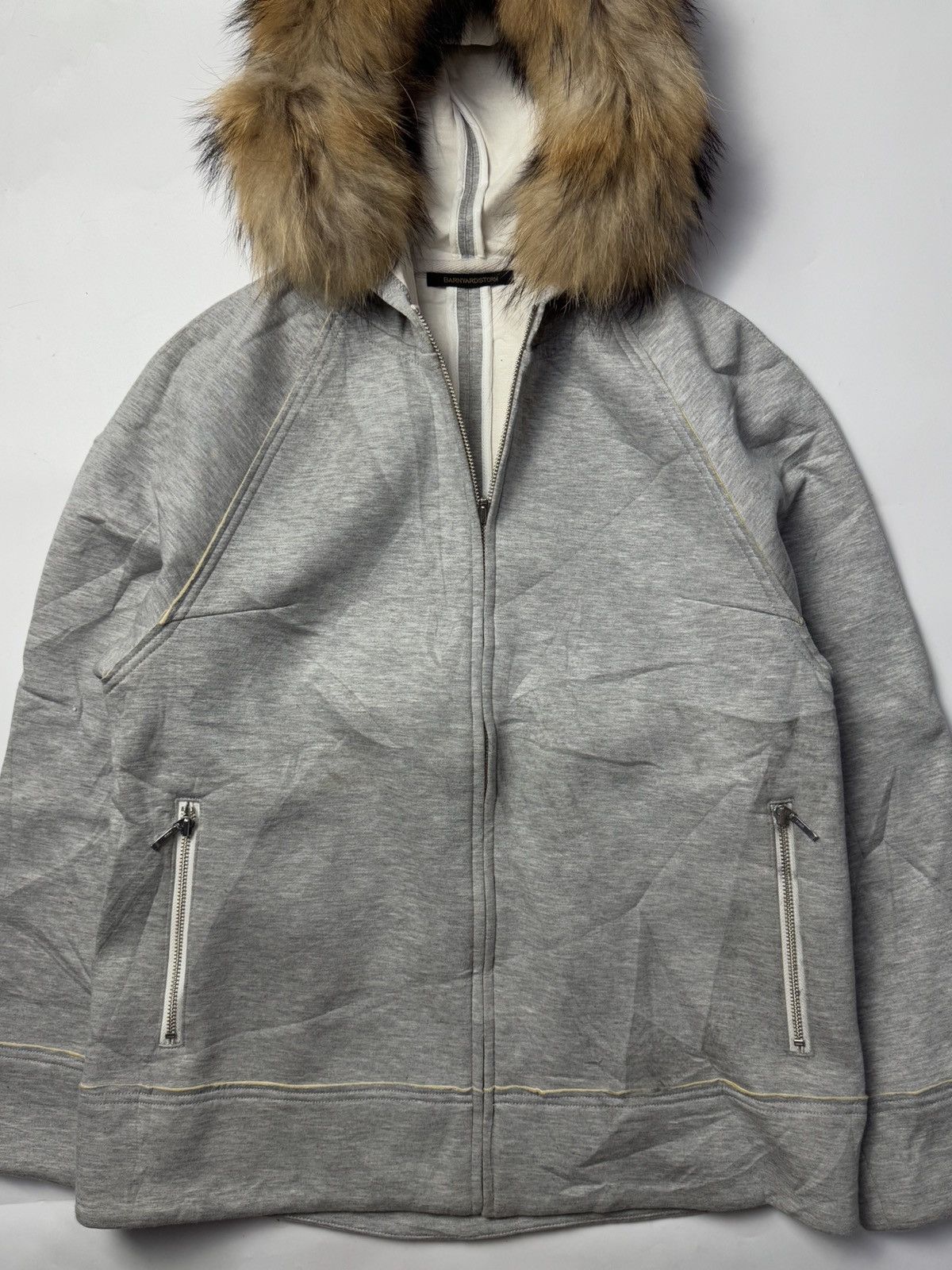 If Six Was Nine × Japanese Brand × Le Grande Bleu (L.G.B.) Fur Hoodie Japanese Barnyardstorm Size US M / EU 48-50 / 2 - 2 Thumbnail