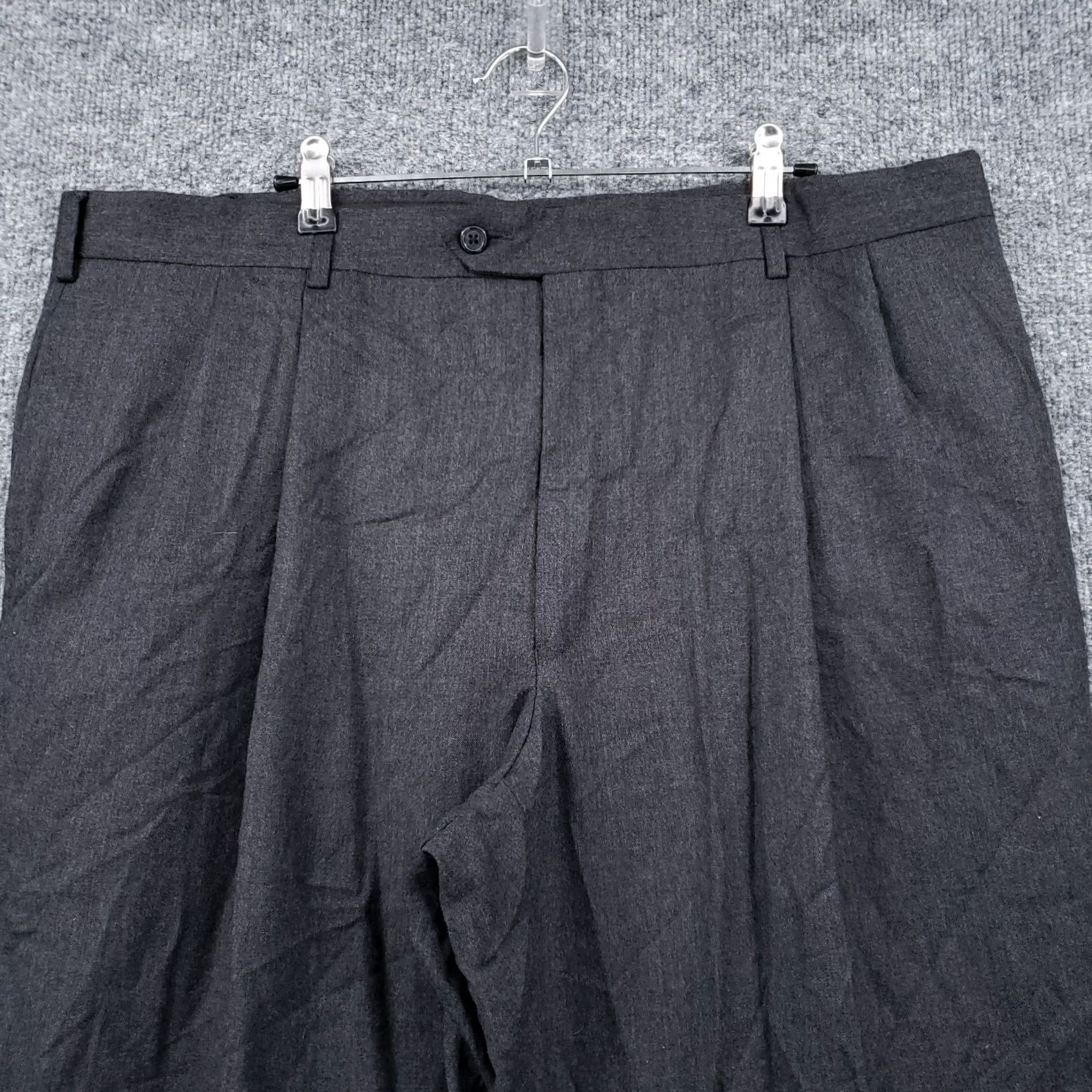 Jos. A. Bank Jos. A. Bank Dress Pants 40 Gray Pleated Straight Mid-Rise Business Slacks Mens Size US 40 / EU 56 - 5 Thumbnail