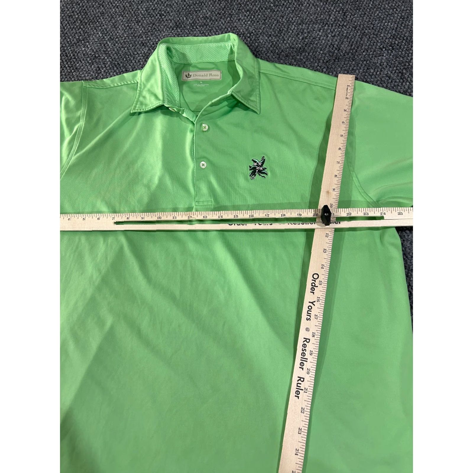 Vintage Donald Ross polo shirt Mens XL green golf performance Polo Short Sleeve Sport Shirt Size US XL / EU 56 / 4 - 4 Thumbnail