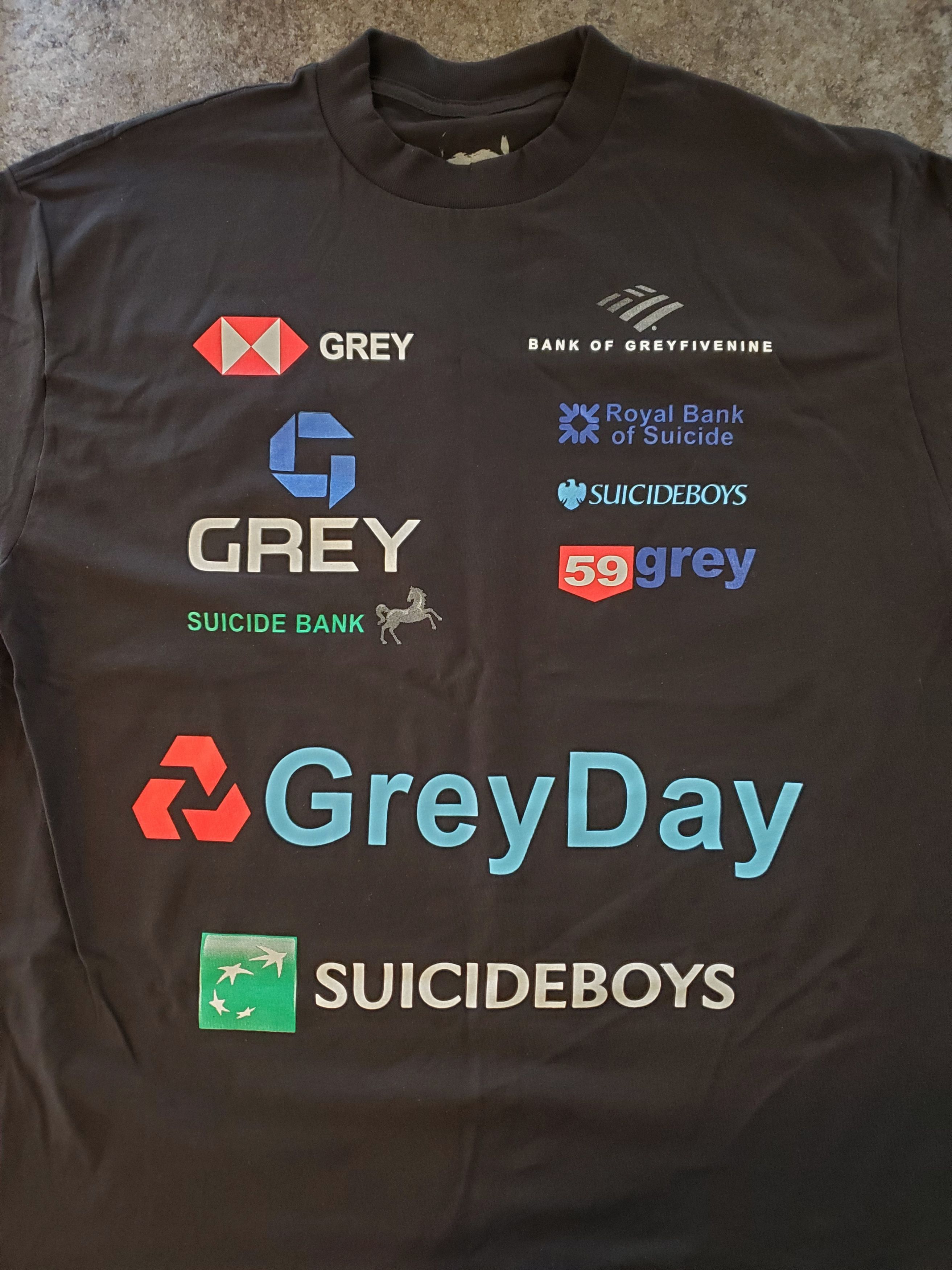 G59 Records Suicideboys Bank of Grey T shirt / Grey Day 2024 NEW Size US L / EU 52-54 / 3 - 1 Thumbnail