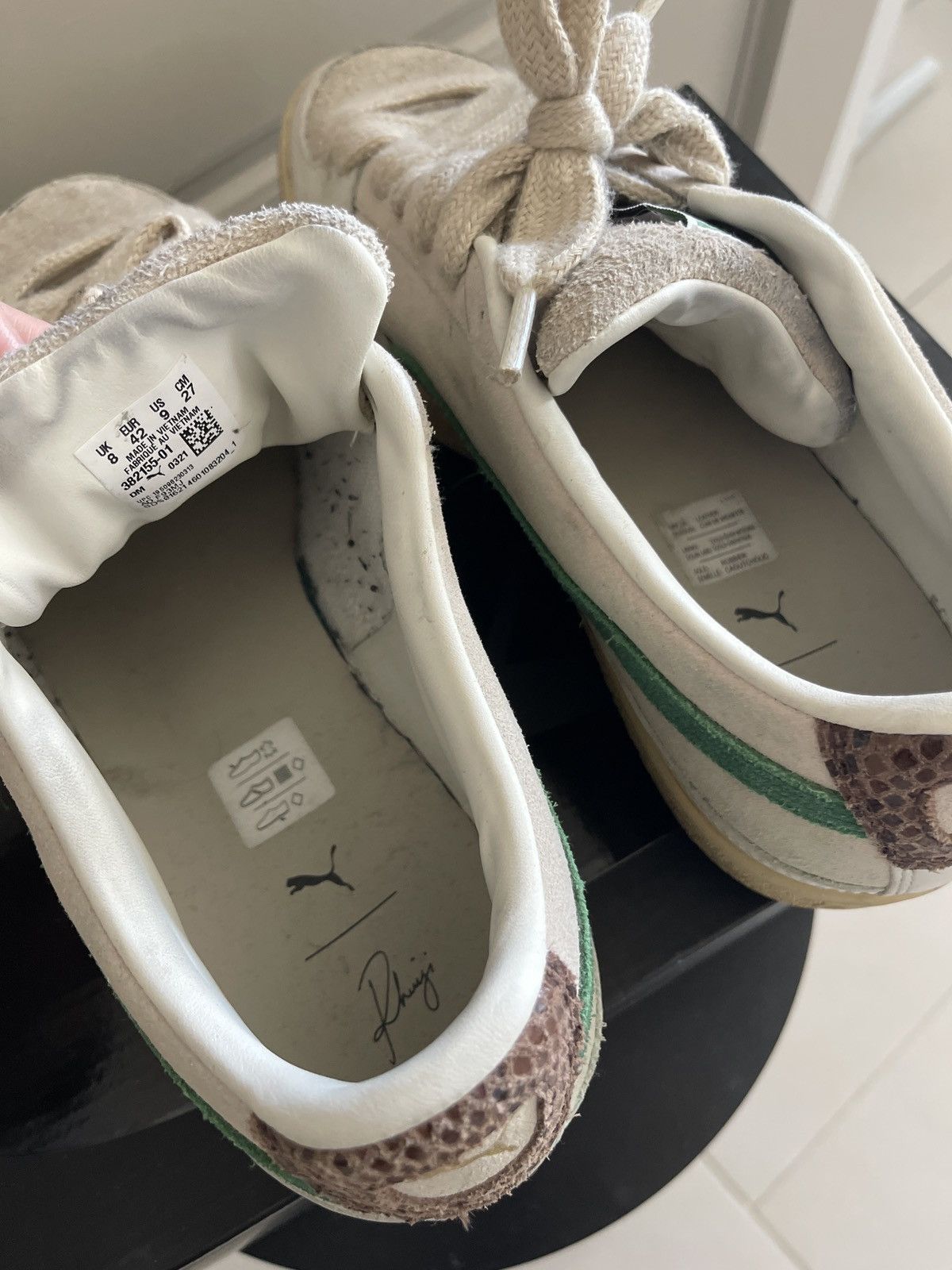 Puma × Rhude Rhude x Puma Suede White Juniper Size US 9 / EU 42 - 6 Thumbnail