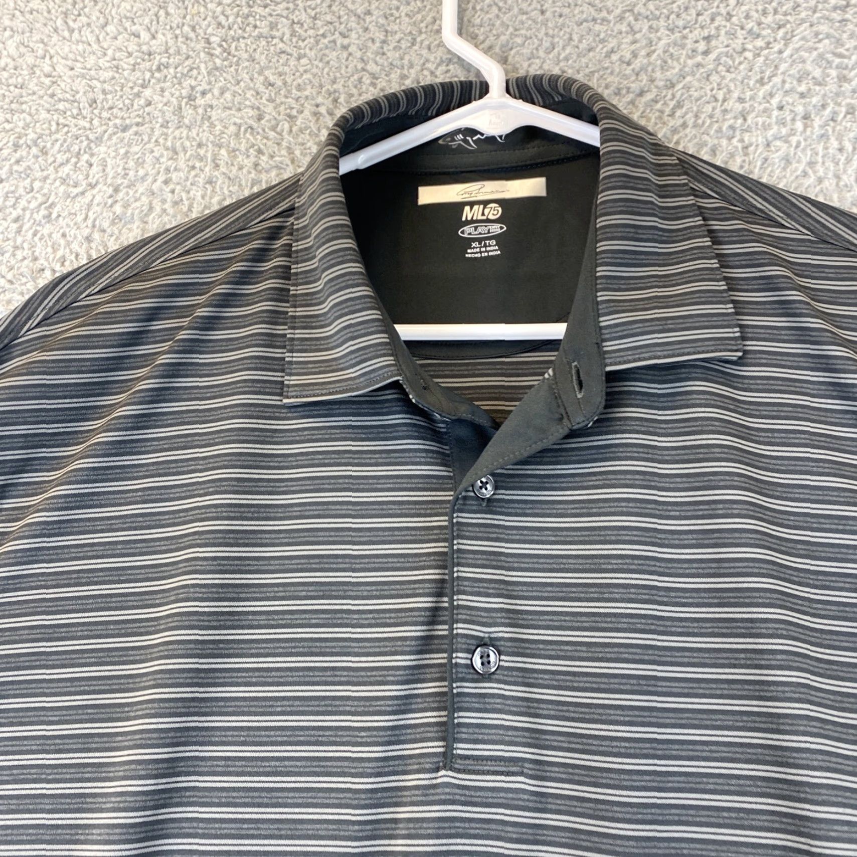 Vintage Greg Norman Polo Shirt Short Sleeve Men XL Gray Logo Golf Shirt Polo Shirt Regular Fit Logo Sports 66-26 Size US XL / EU 56 / 4 - 3 Thumbnail