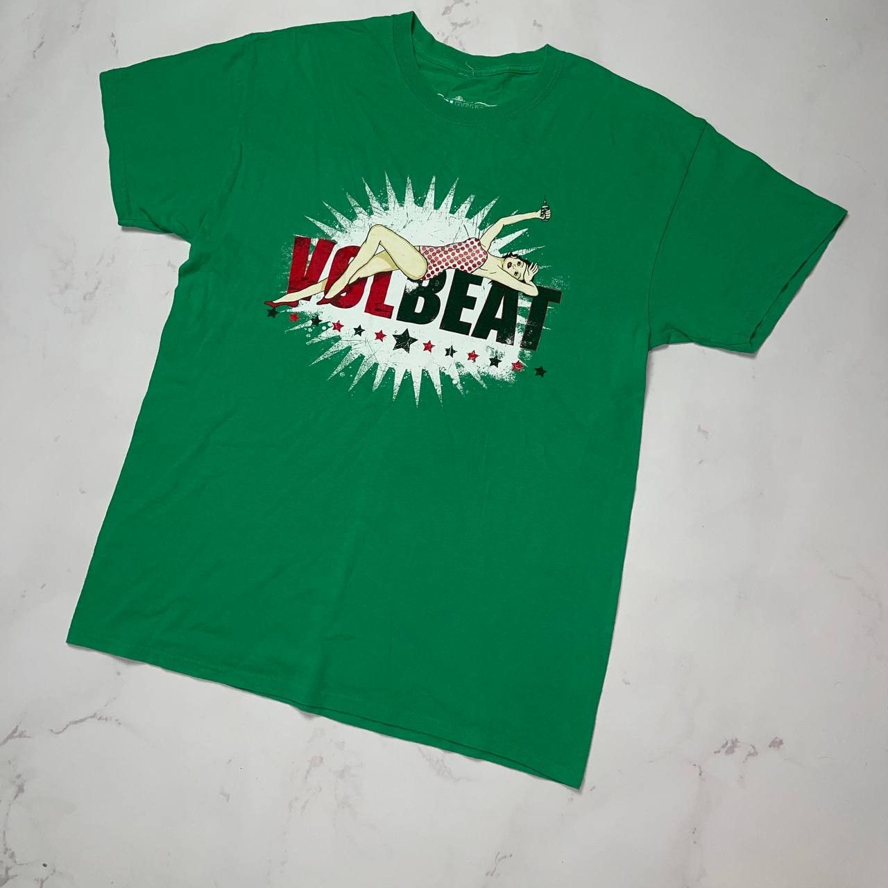 Vintage Volbeat Vintage T-Shirt XL Size Green Girl graphick Size US XL / EU 56 / 4 - 2 Thumbnail