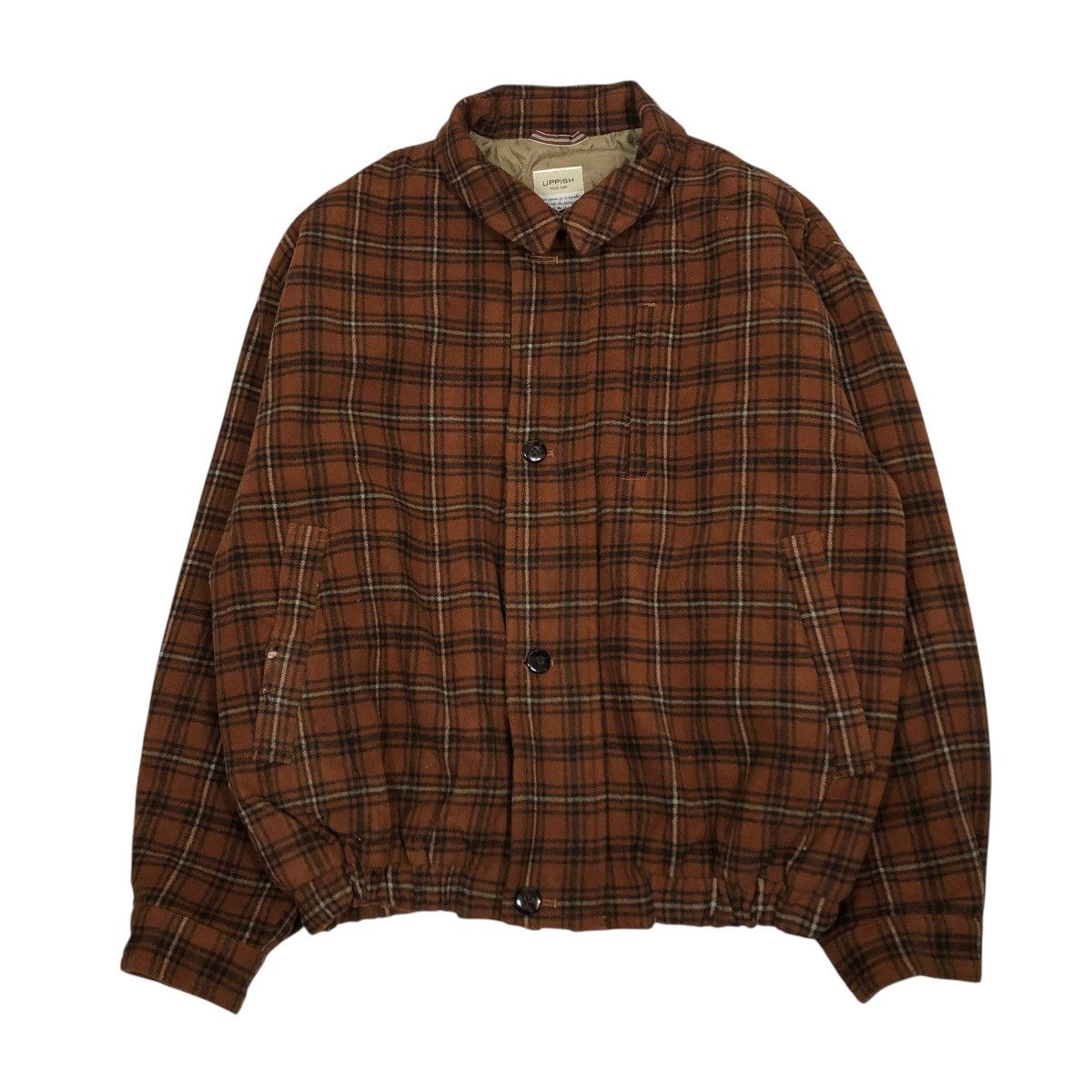 Japanese Brand 🔥VINTAGE BOMBER JACKET TARTAN DESIGN UPPISH ISSEY MIYAKE Size US L / EU 52-54 / 3 - 1 Thumbnail