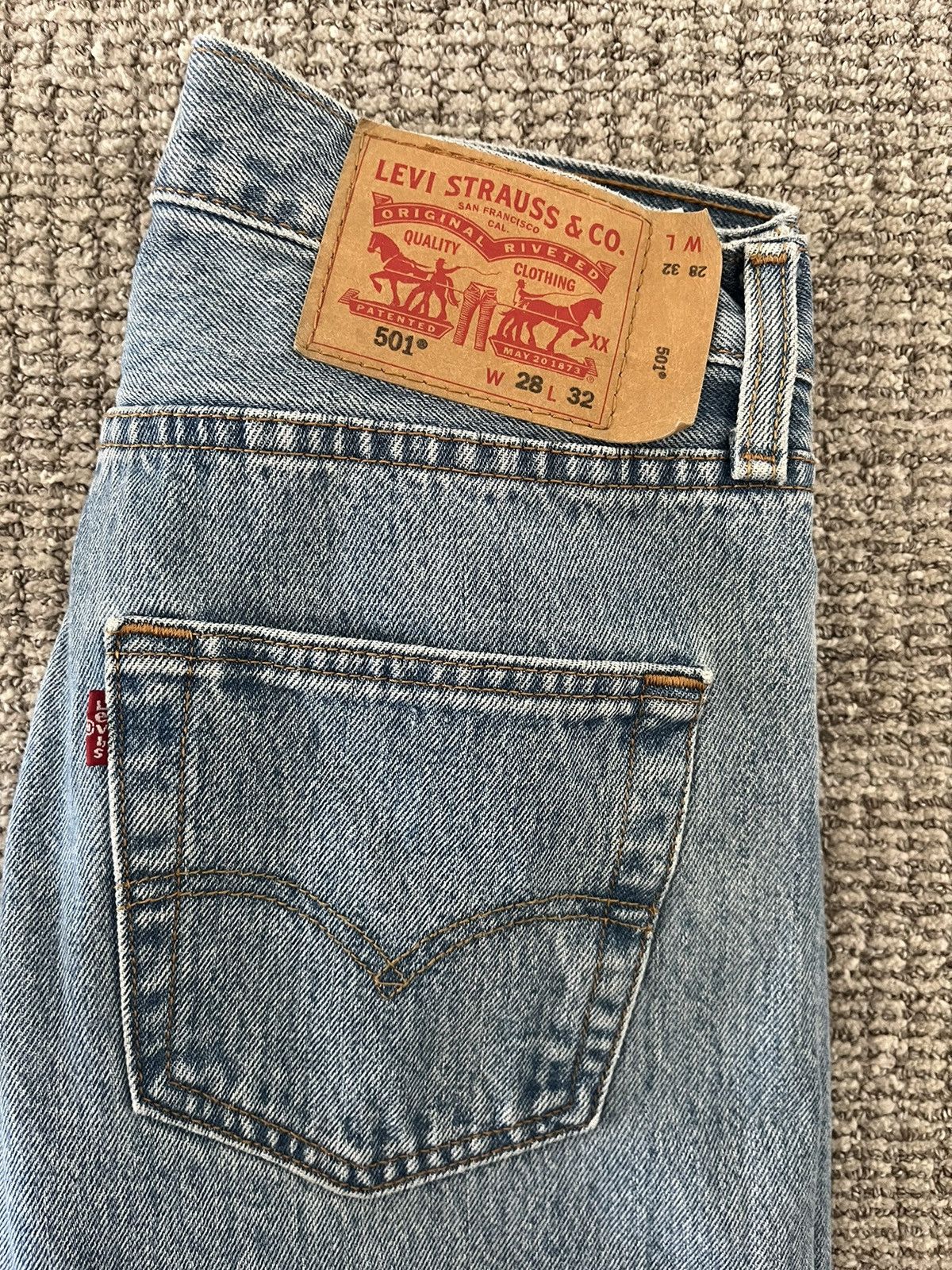 Levi's Light blue washed denim jeans Size US 28 / EU 44 - 3 Thumbnail