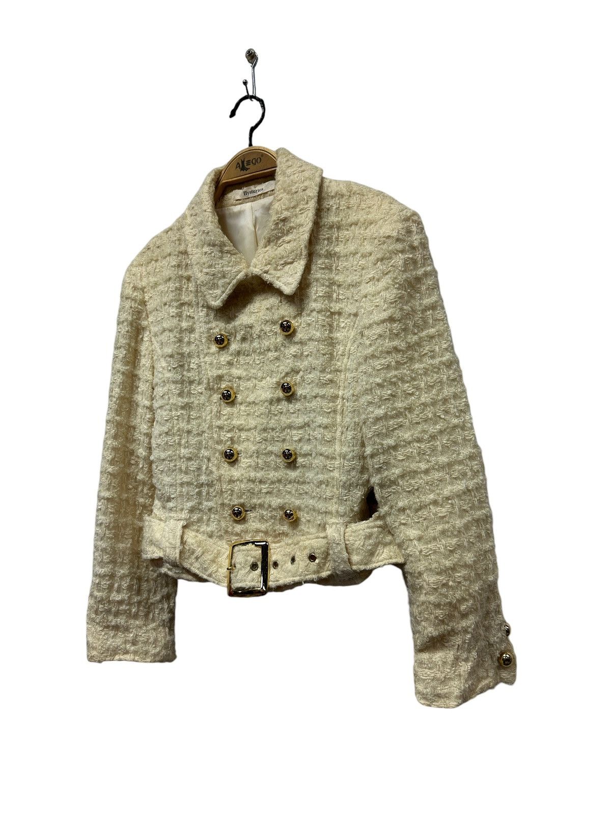 Hysteric Glamour 💥Vintage hysterics glamour tweed jacket with belts Size S / US 4 / IT 40 - 3 Thumbnail