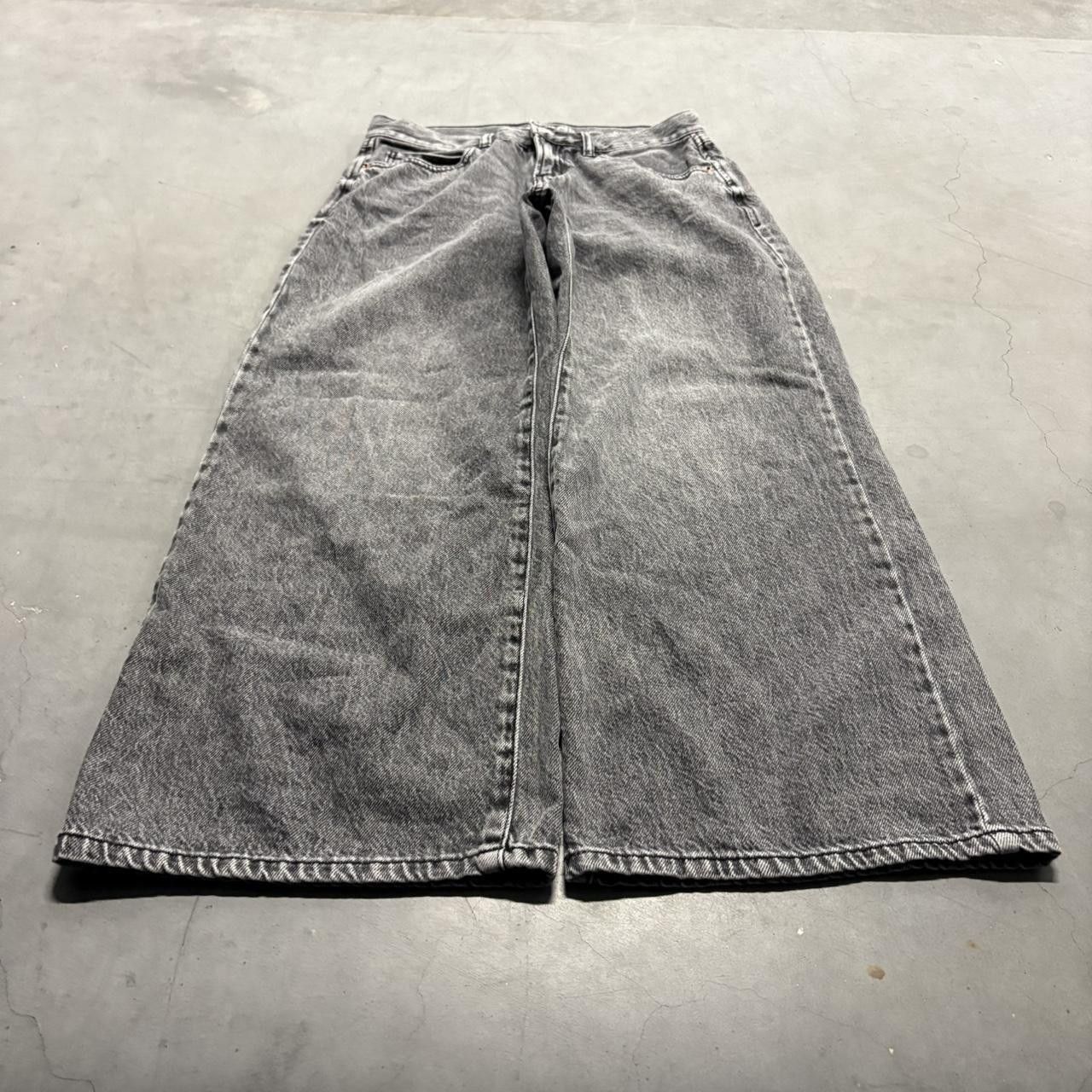 Vintage Crazy Vintage Y2K/2000s Super Baggy WideLeg Black Denim Jeans! Size 25" / US 0 / IT 36 - 1 Thumbnail