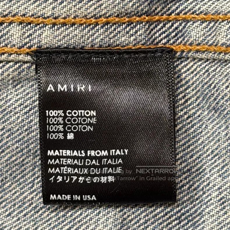 Amiri Amiri Graffiti Splatter Paint Washed Denim Jacket Coat Size US M / EU 48-50 / 2 - 4 Thumbnail