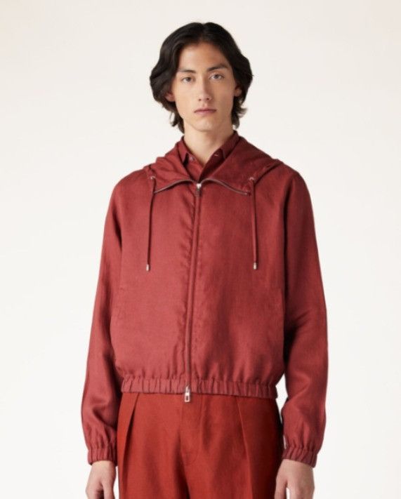 Loro Piana o1w1db10225 FAO0019 Elvis Bomber Jacket in Burgundy Size US M / EU 48-50 / 2 - 4 Thumbnail