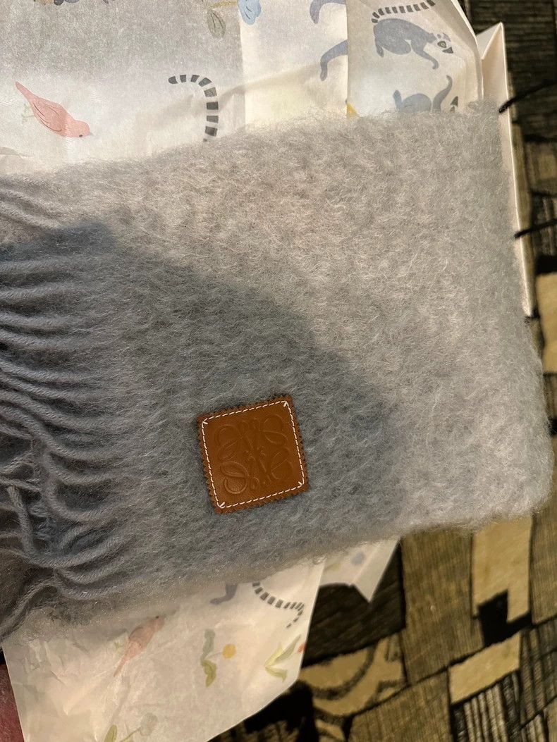 Loewe Loewe Mohair Gray Scarf - dmc Size ONE SIZE - 1 Thumbnail