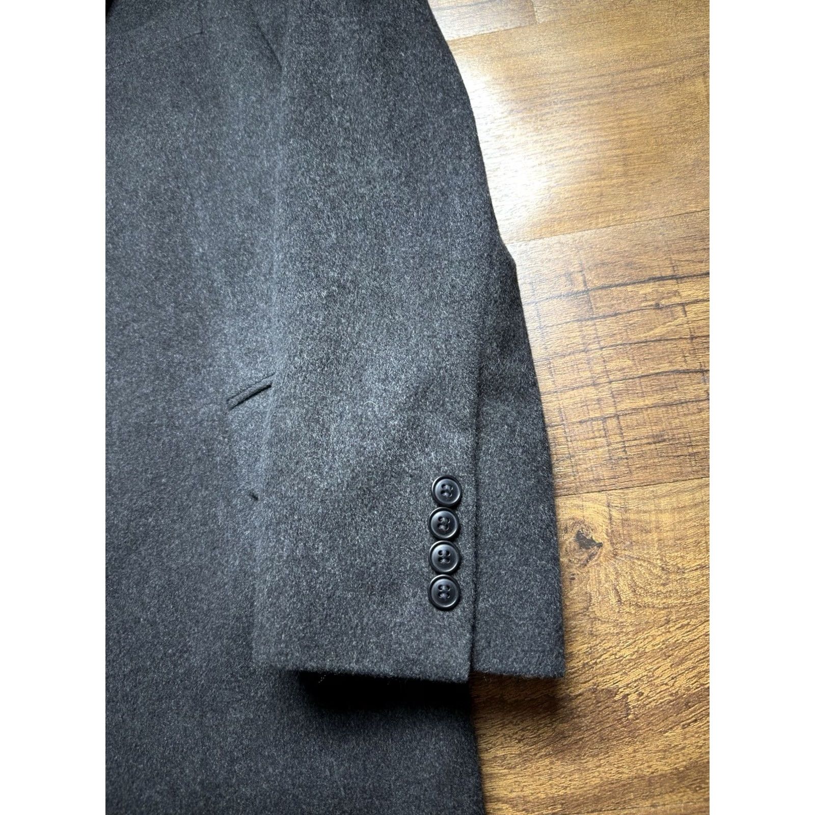 Vintage Arnold Brant 100% Cashmere Blazer Black Sport Coat Jacket Men’s Size 46R shirts? Size 46R - 5 Thumbnail