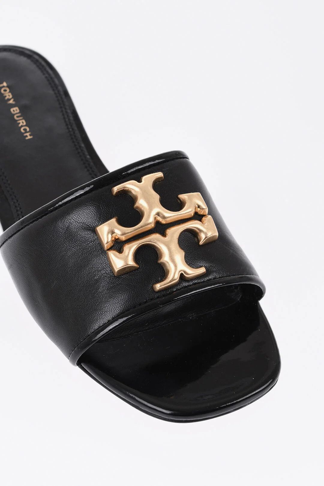 Tory Burch og1mm0426 Leather Slides in Black Size US 8 / IT 38 - 4 Thumbnail