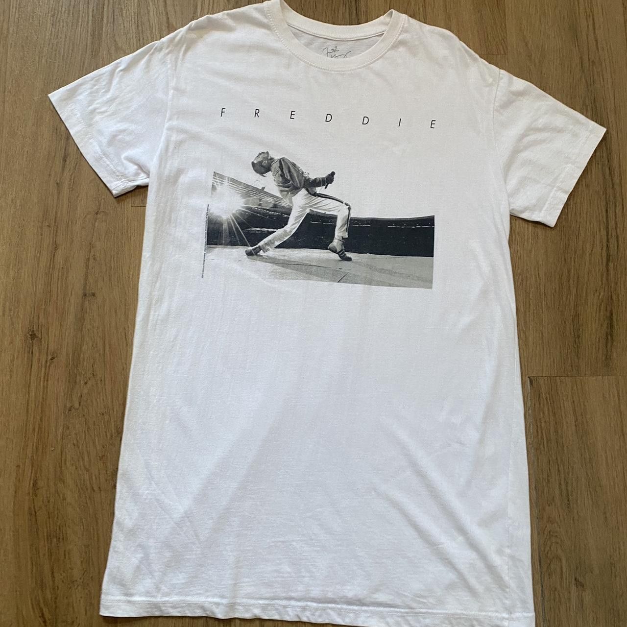 Other White Freddie Mercury graphic tee #QueenBand Size US M / EU 48-50 / 2 - 2 Thumbnail
