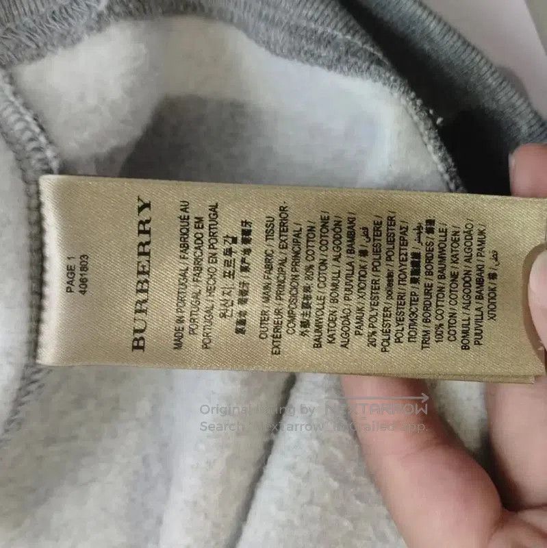 Burberry Burberry Gray Cotton Sweatshirt for Women. Size S / US 4 / IT 40 - 5 Thumbnail