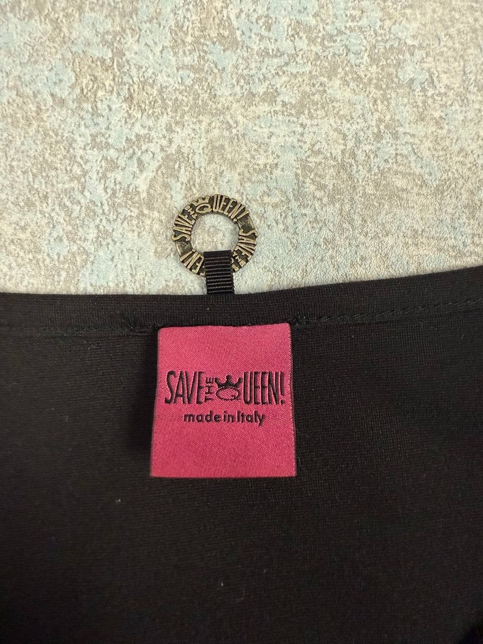 Other Save The Queen Black Embroidered Blouse Size L / US 10 / IT 46 - 4 Thumbnail
