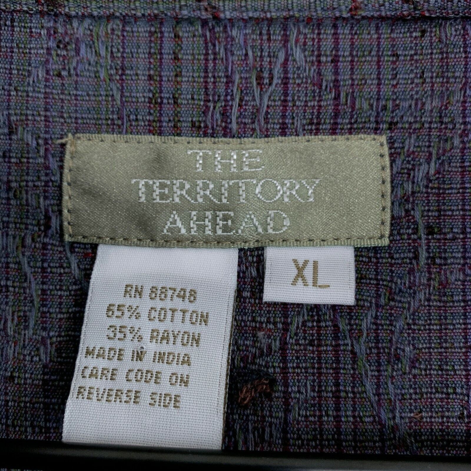 The Territory Ahead The Territory Ahead Vintage Jacquard Shirt Gray Mens XL Size US XL / EU 56 / 4 - 6 Thumbnail