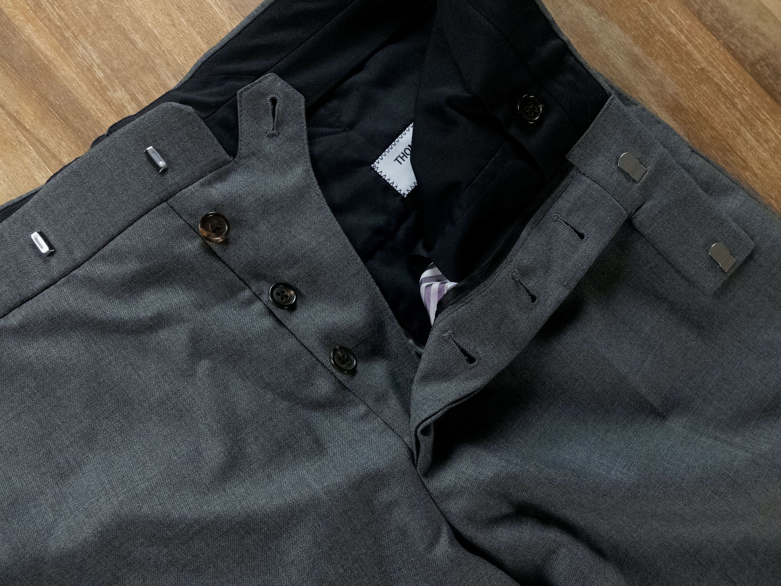Thom Browne THOM BROWNE classic gray wool pants Size 2 / Medium q Size US 32 / EU 48 - 4 Thumbnail