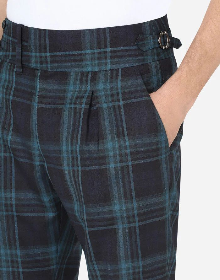 Dolce & Gabbana o1y0125 Checked Casual Pant in Multicolor Size US 28 / EU 44 - 4 Thumbnail