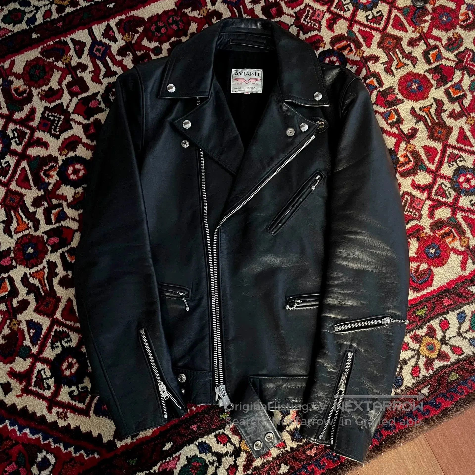 lewis leathers black leather biker jacket.