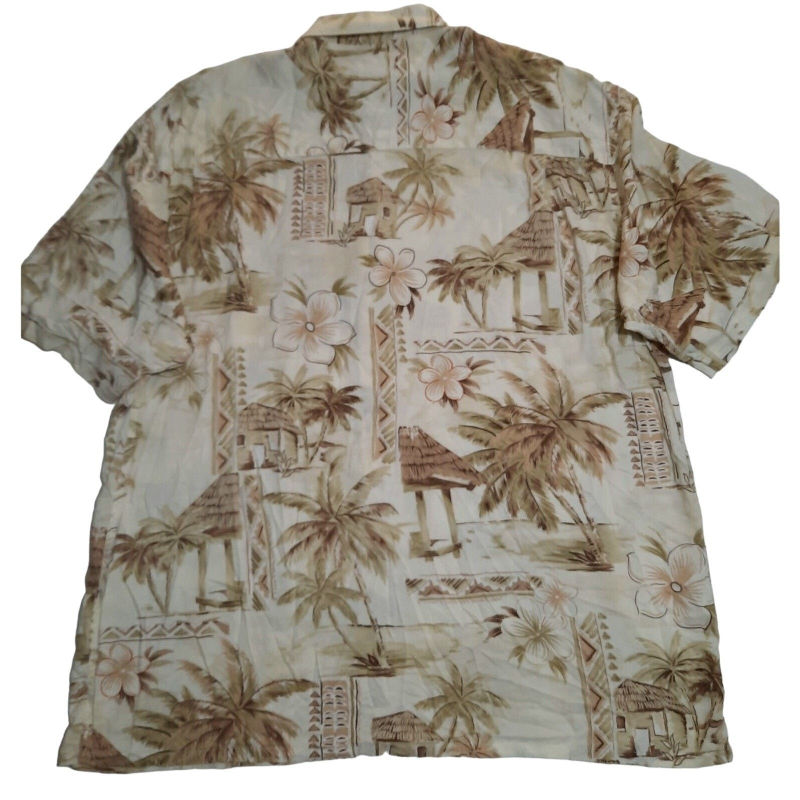 & Other Stories Kaylua Bay Hawaiian Shirt XL Resort Wear Vintage Palm Trees Size US XL / EU 56 / 4 - 2 Thumbnail